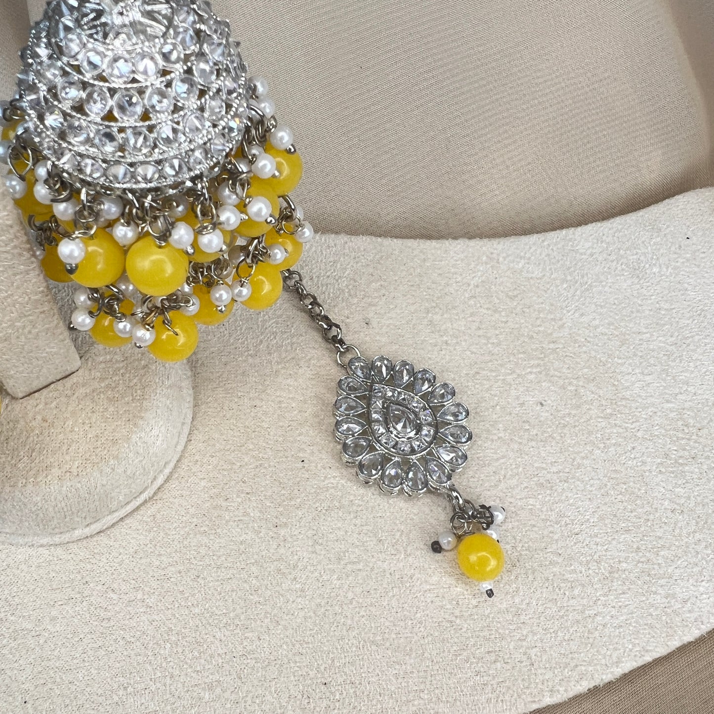 Large Jhumka Earring and Tikka Set