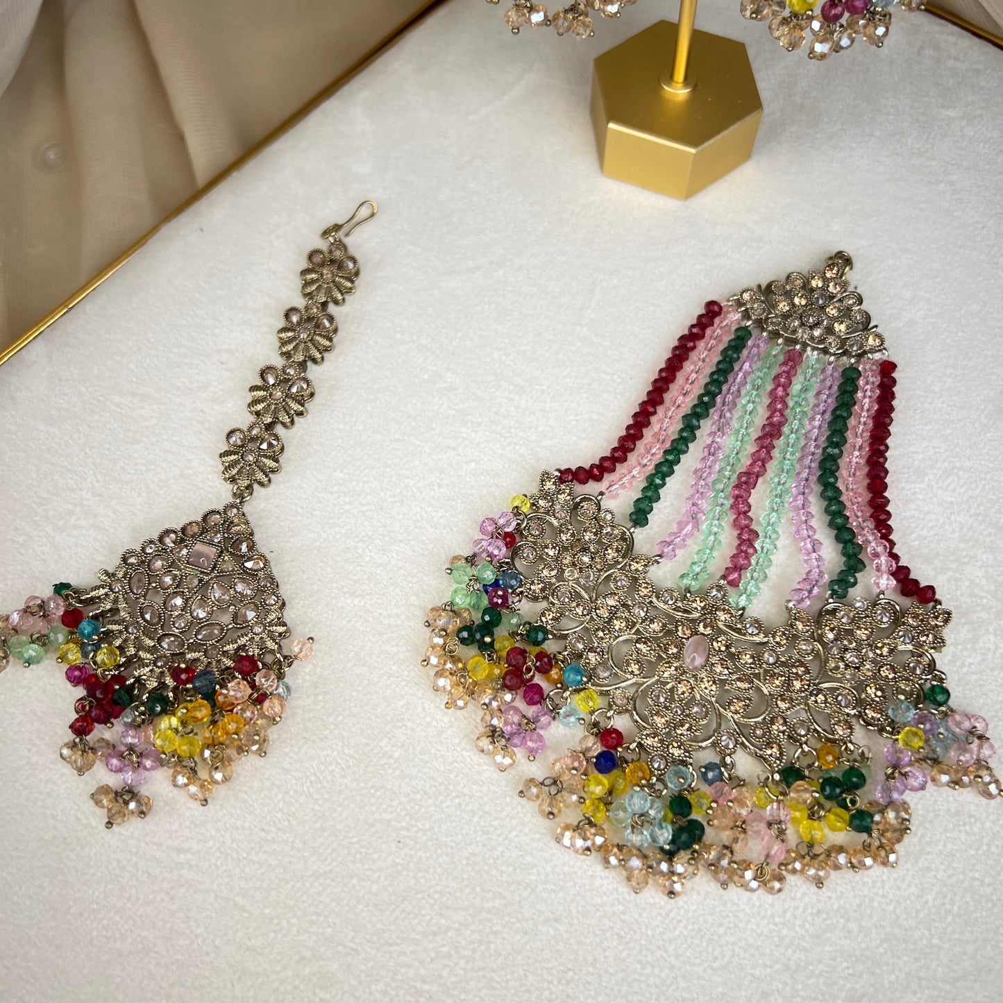 Pakistani Style Semi Bridal Set w/Jhoomar