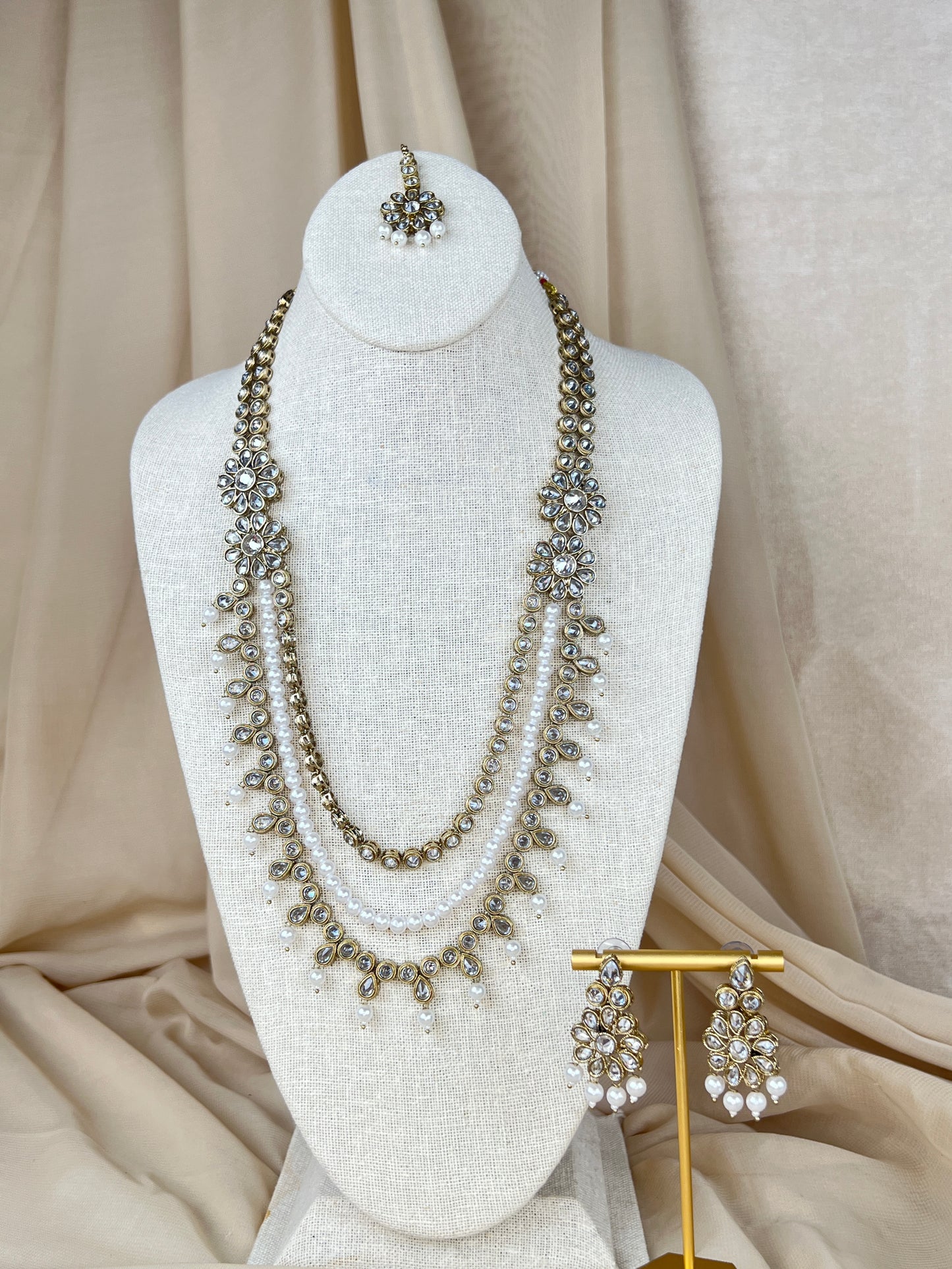 Polki Layer Mala | Haar | Necklace Set