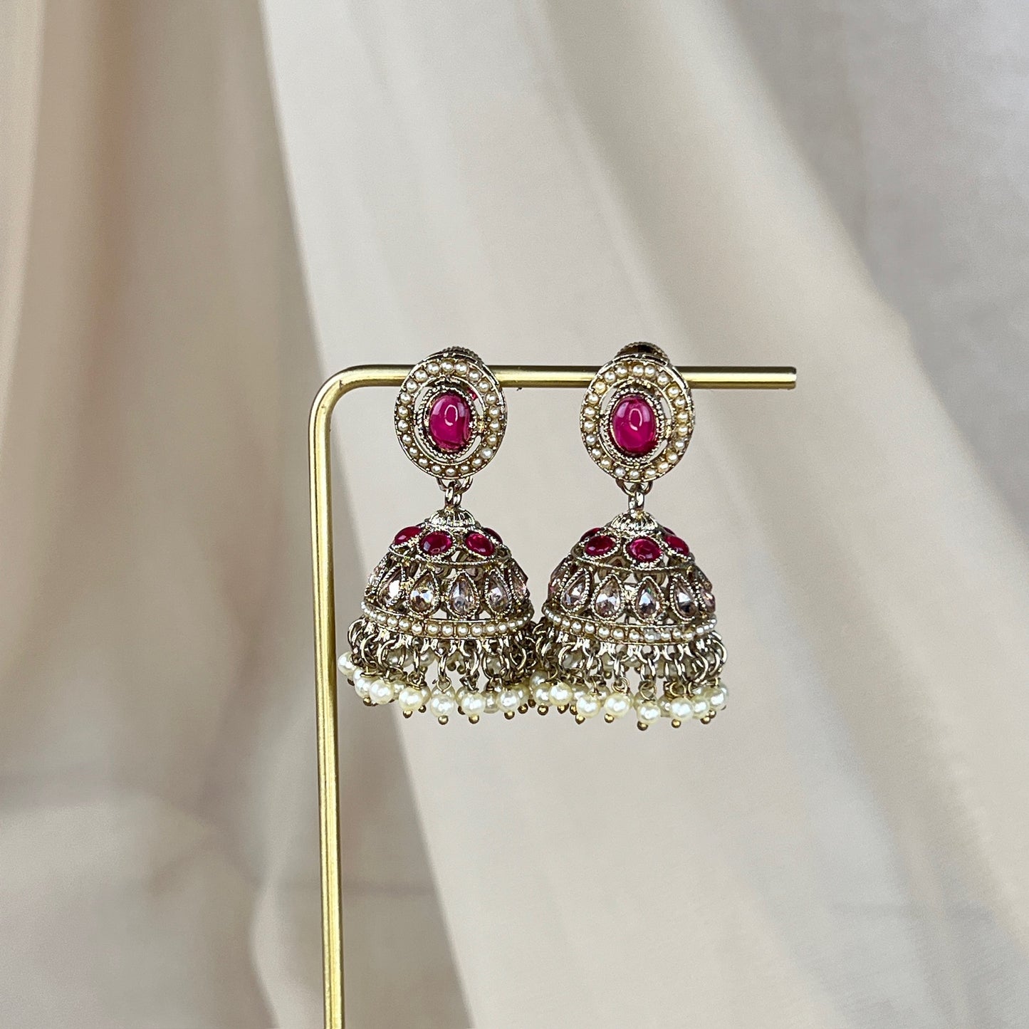 Polki Gold Jhumkas