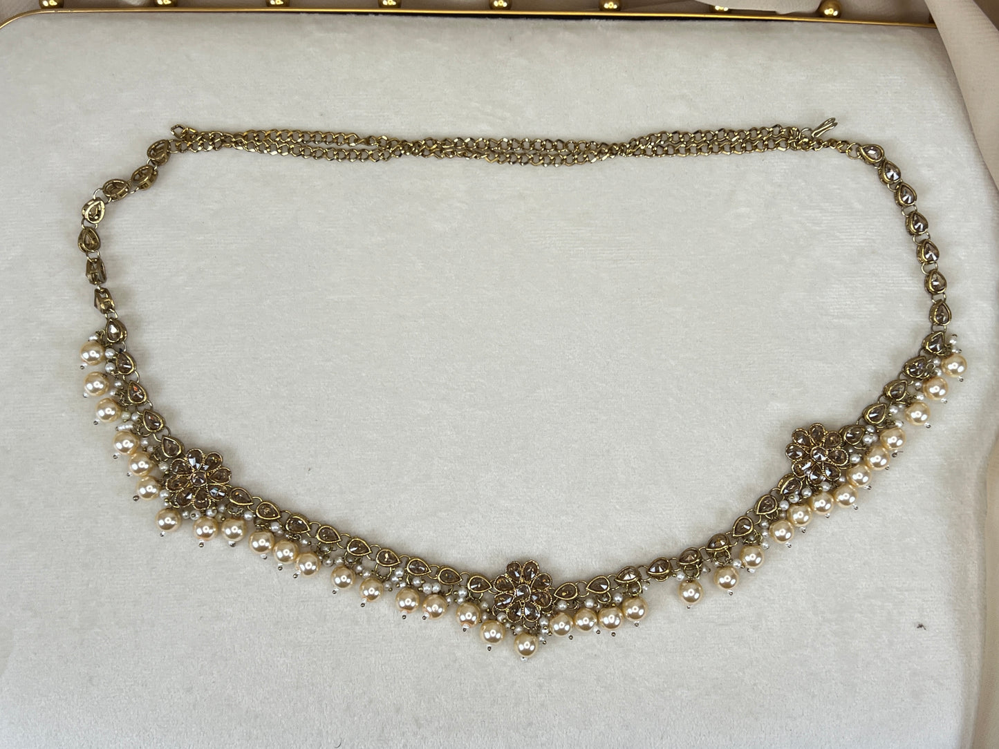 Flower Pearl Hip Chain | Waist Chain | Kamarbandh | Kamar Patta
