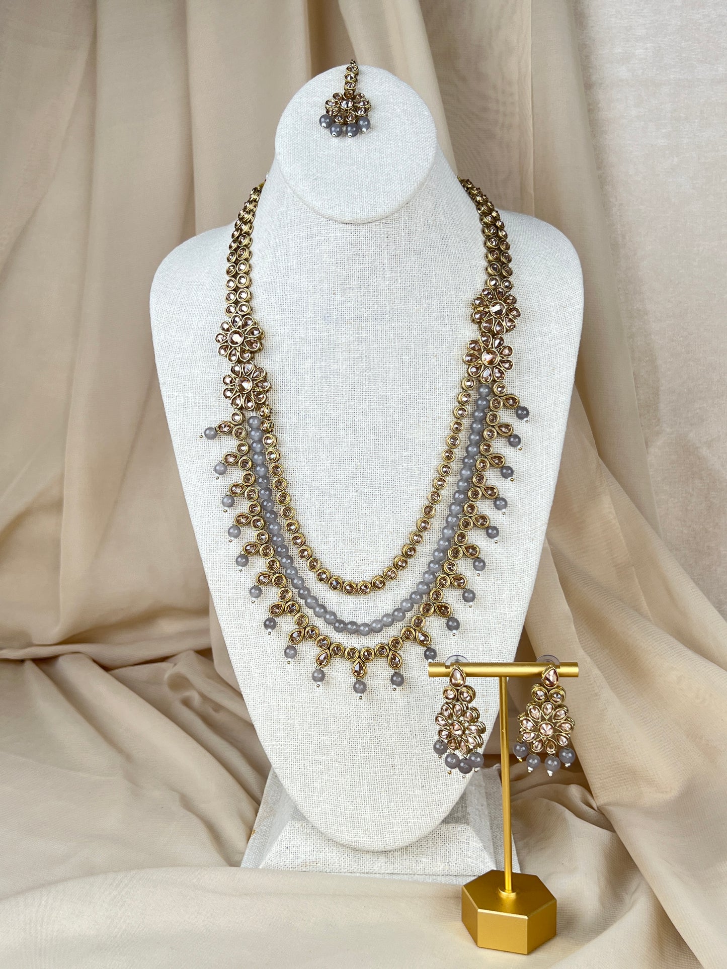 Polki Layer Mala | Haar | Necklace Set