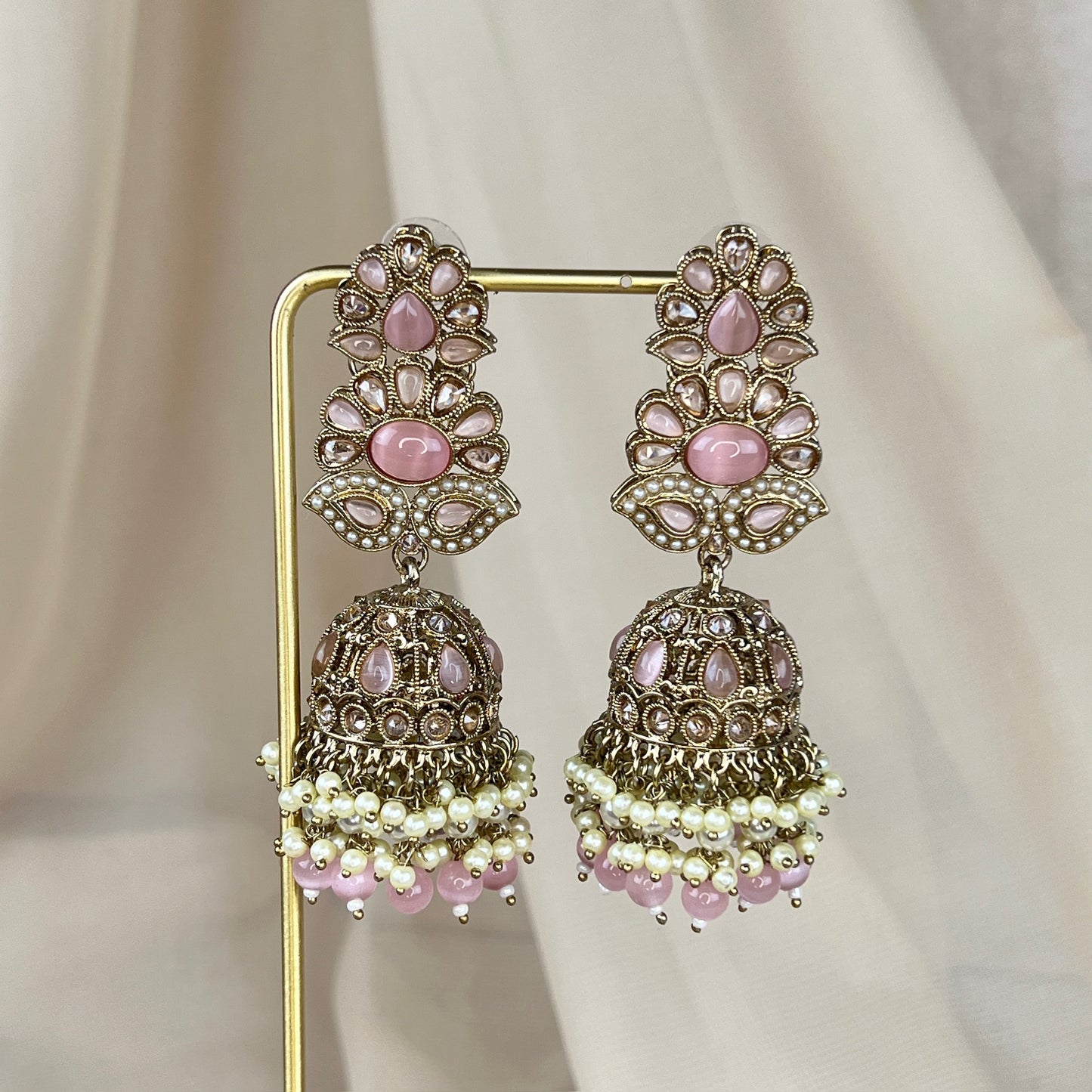 Large Polki Jhumkas