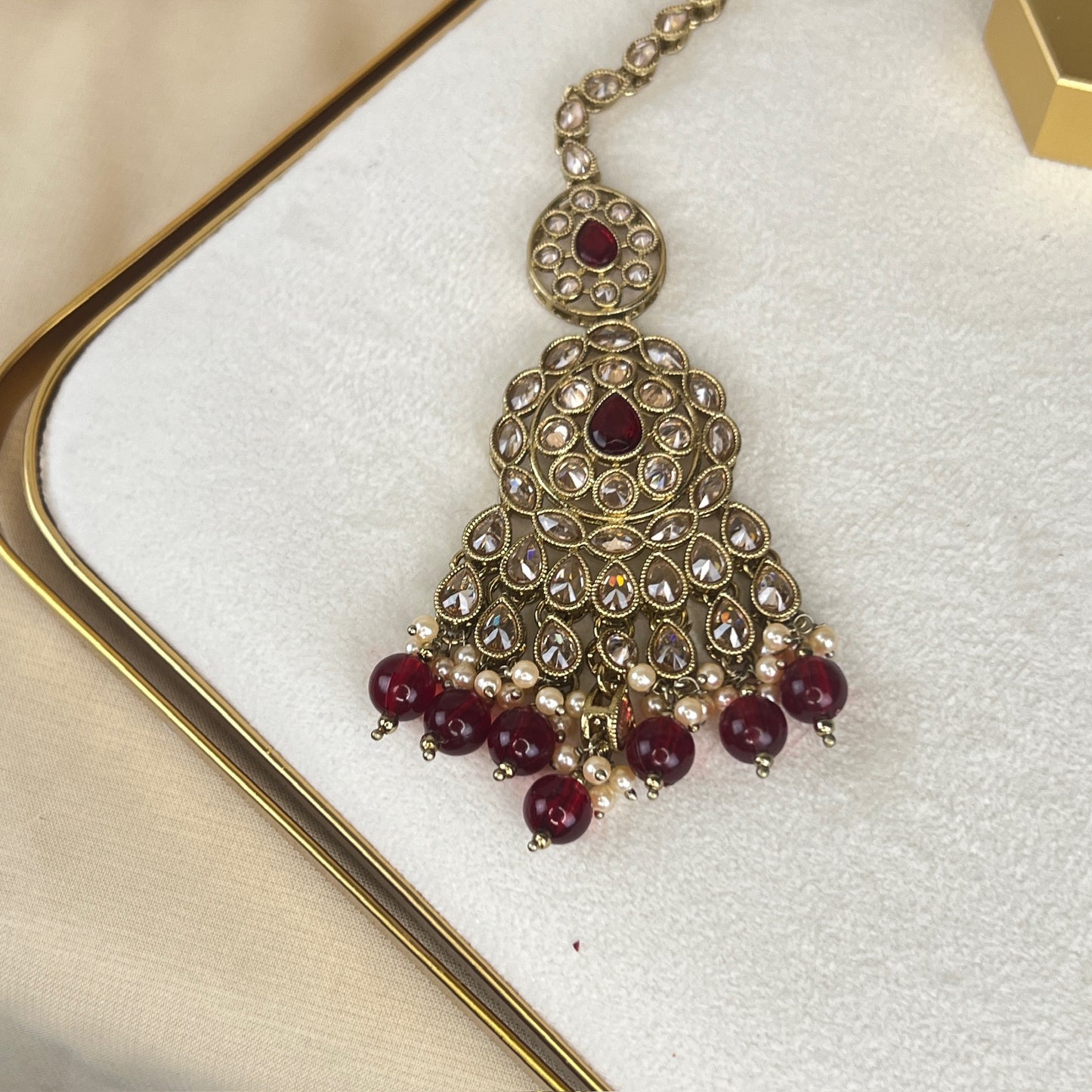 Large Semi Bridal Choker Bib Set