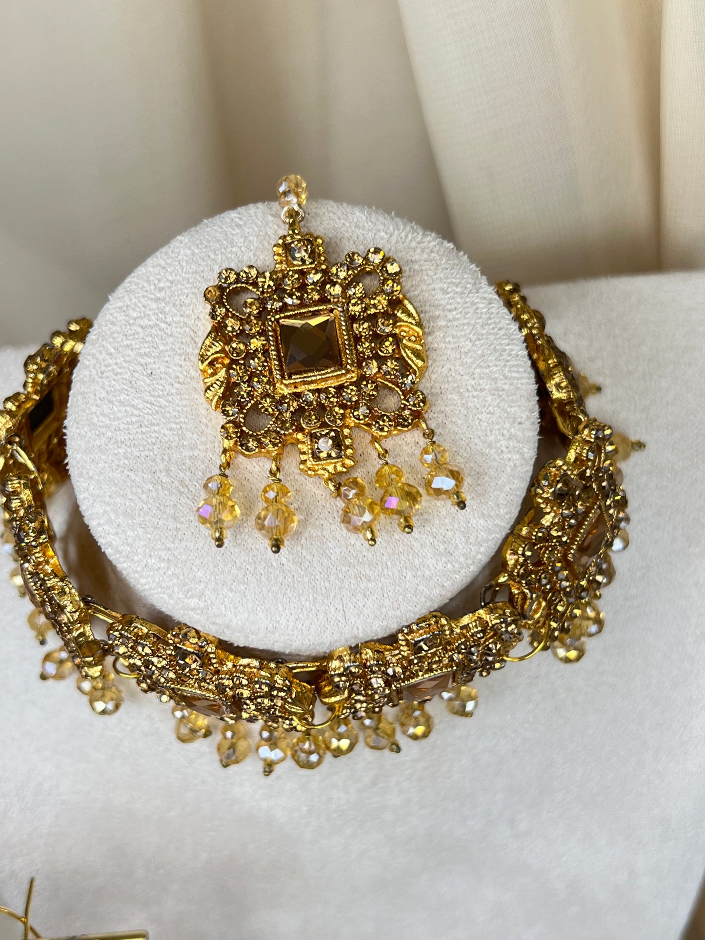 Pakistani Style Gold Choker Set