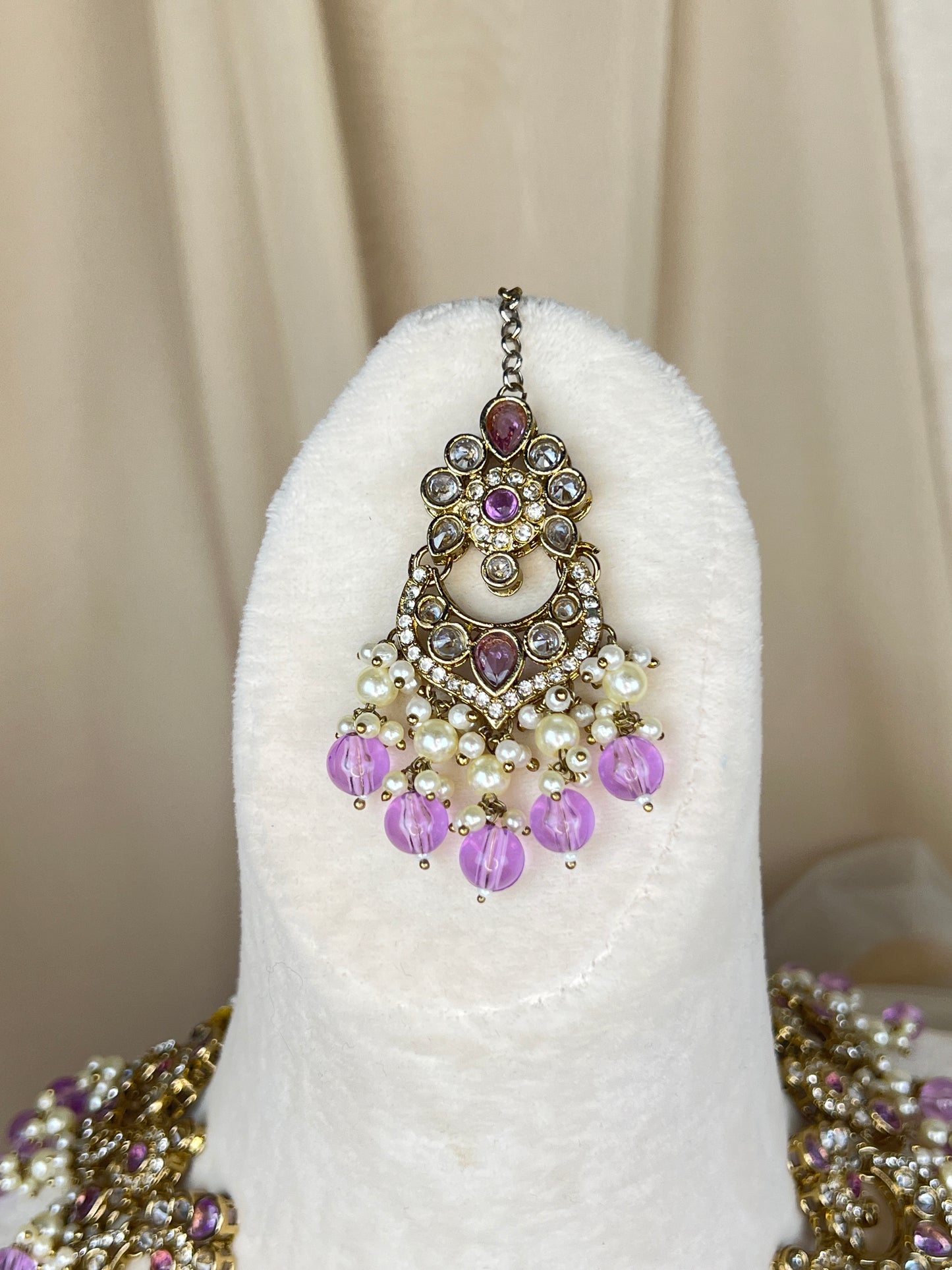 Polki Diamond Semi Bridal Set
