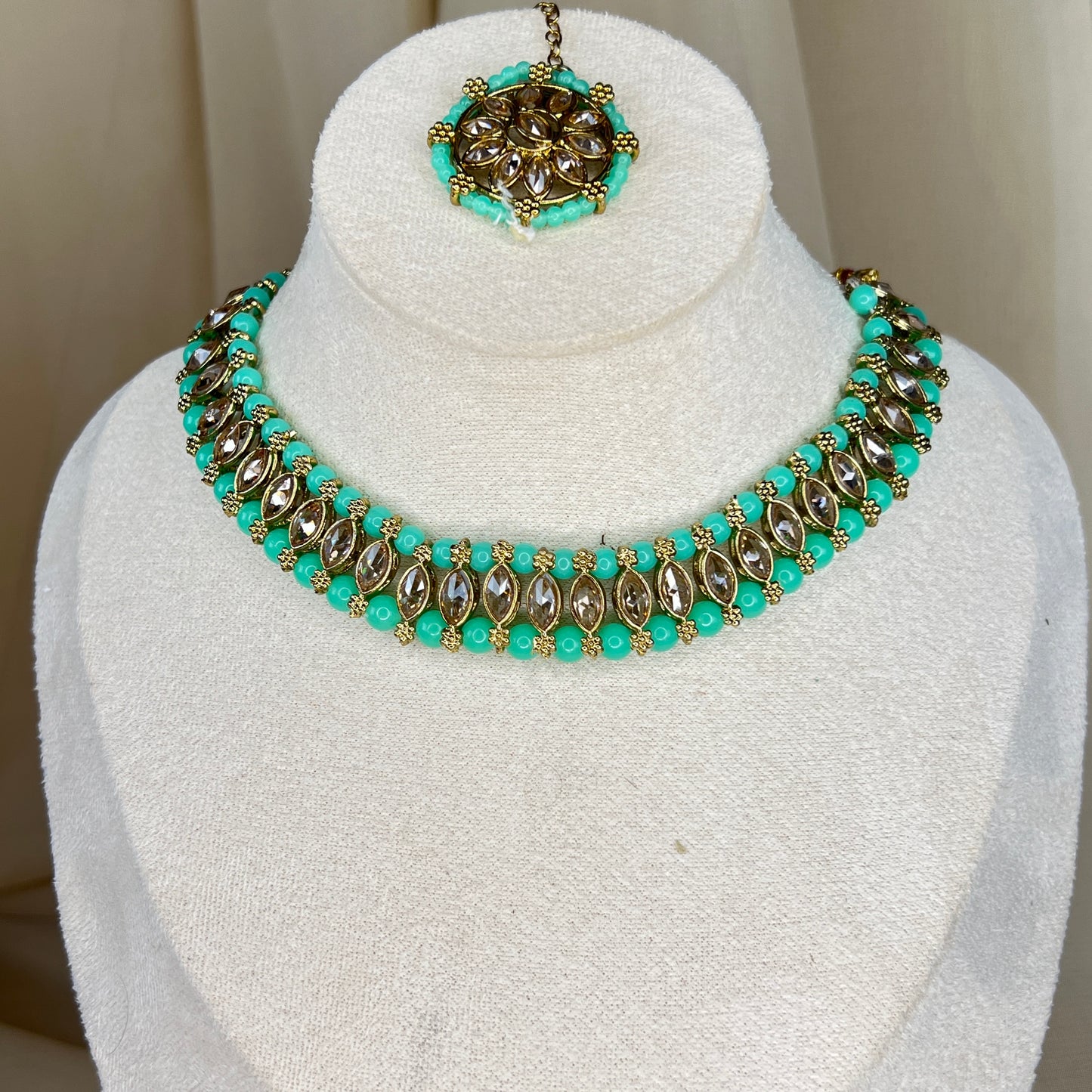 Dainty Necklace Set with Studs