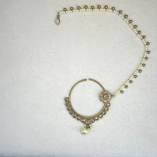 Bridal Gold Clip On Nose Ring | Naath