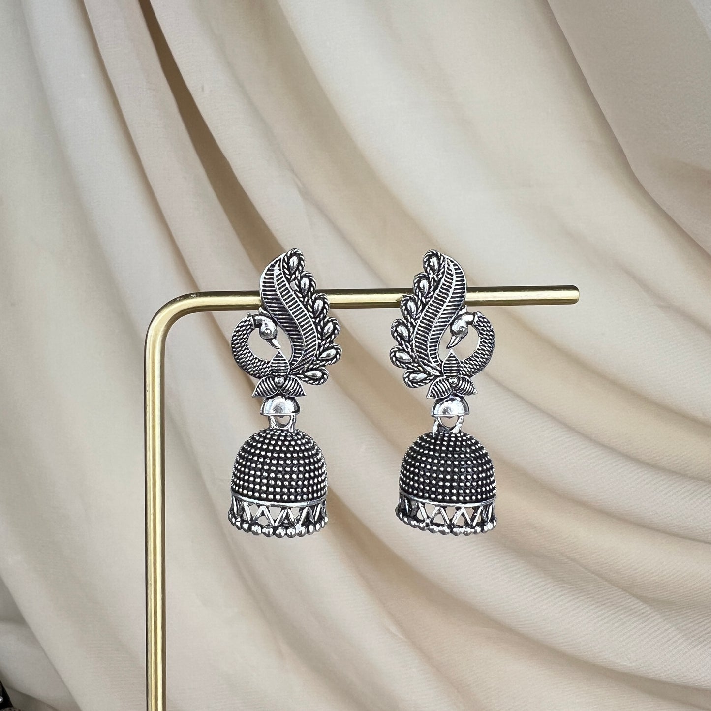 Small Oxidized Jhumka