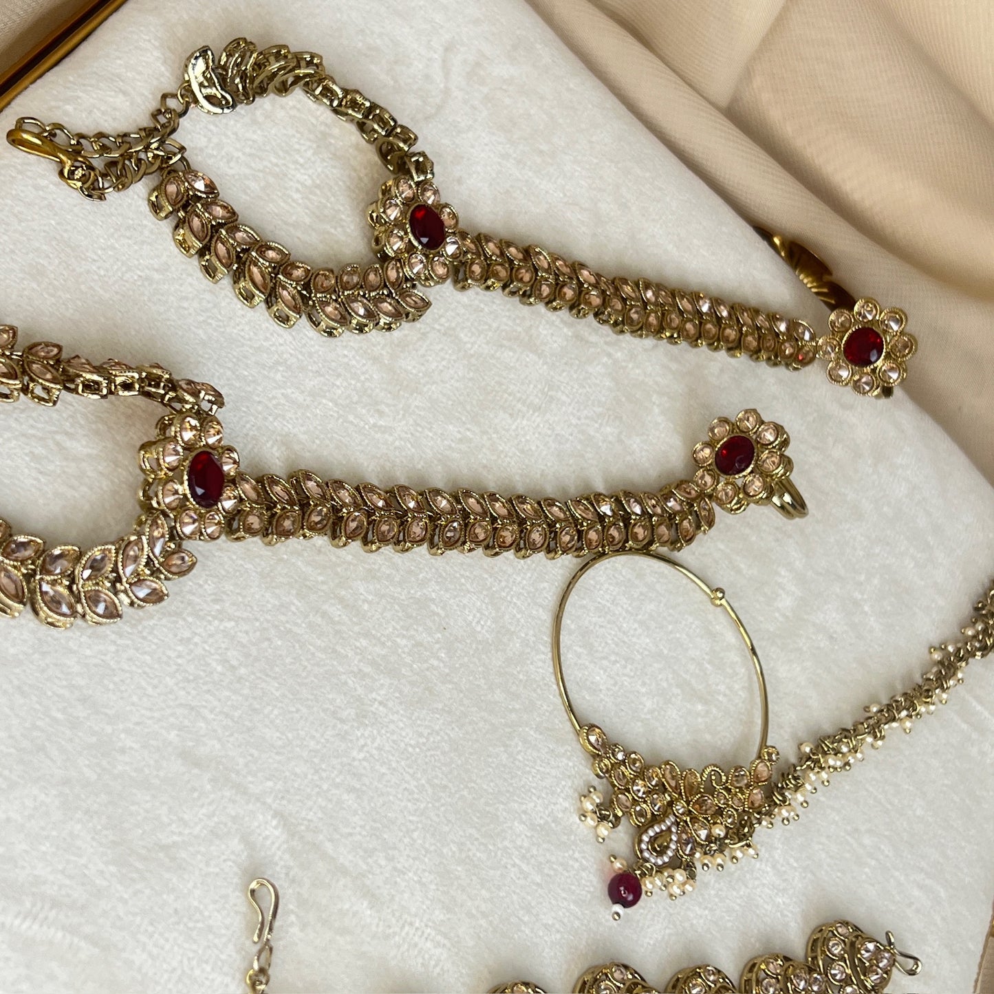 Maroon Full Bridal Set