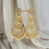 Long Gold Statement Chandelier Earrings