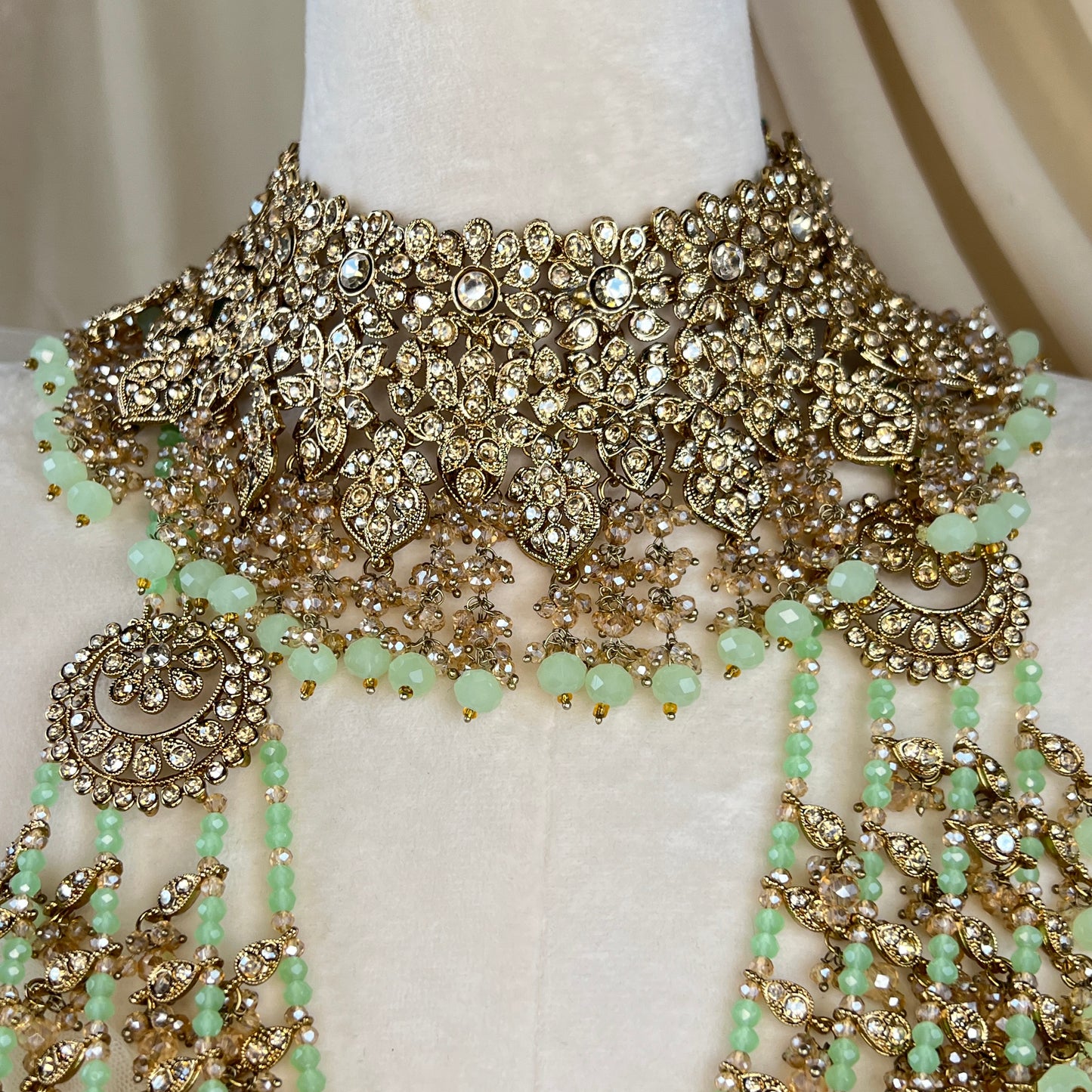 Long Layered Mala Full Bridal Set
