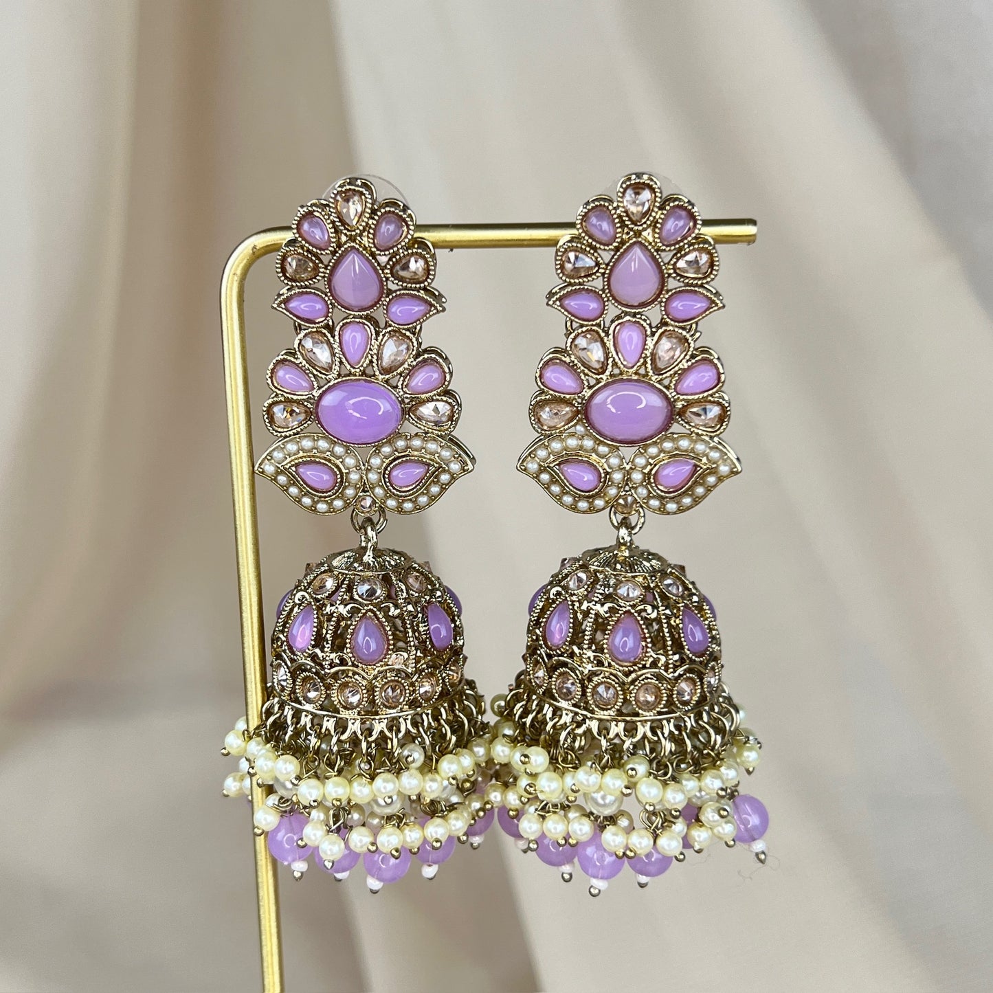 Large Polki Jhumkas