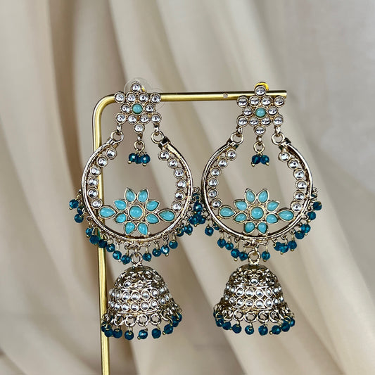 Kundan Jhumka Statement Earring