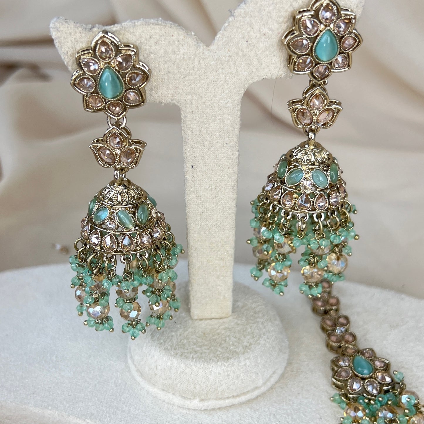 Dainty Jhumka Earring & Tikka Set