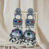 Oxidized Multicolor Oversized Jhumkas