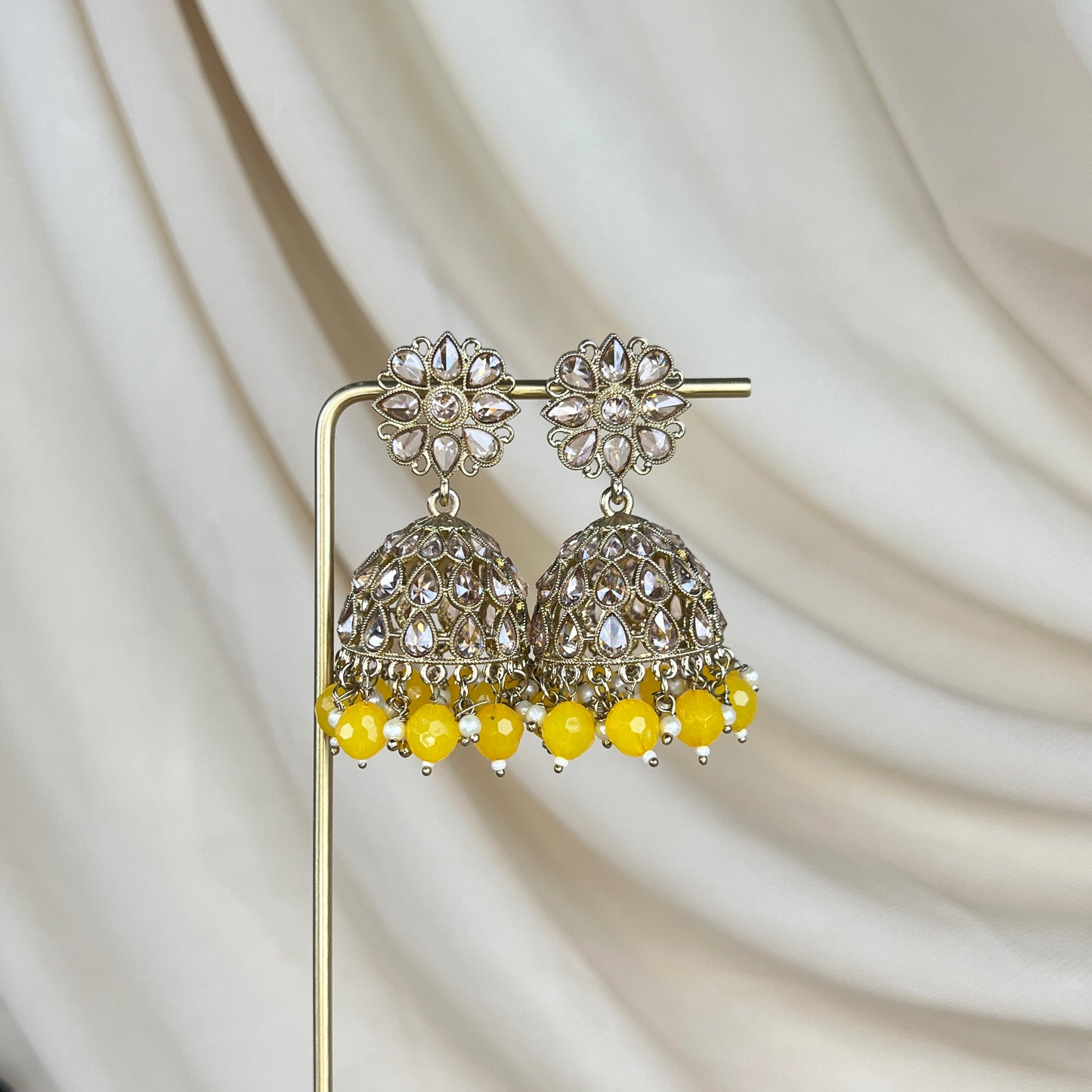 Polki Jhumka Earrings