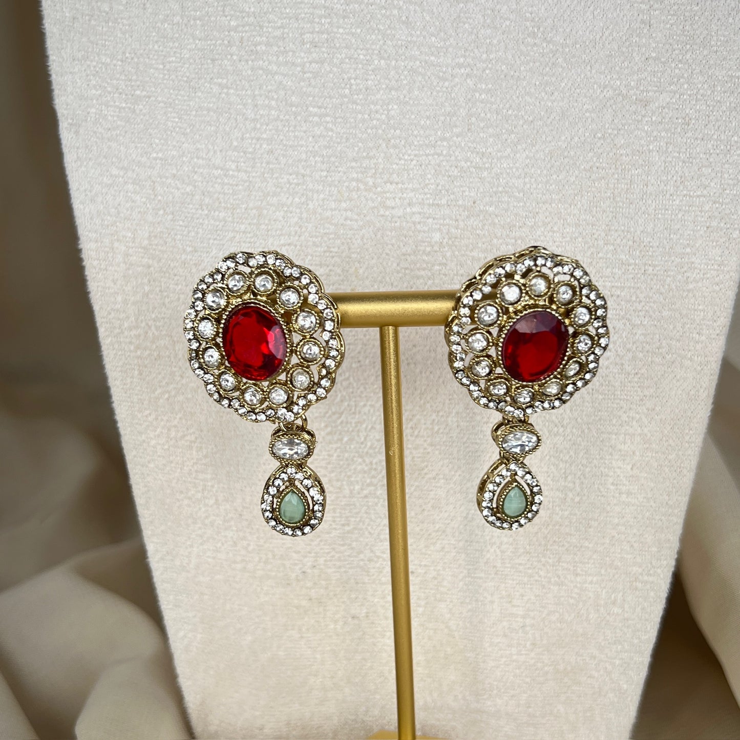 Waterfall Pearl Choker w/Earrings