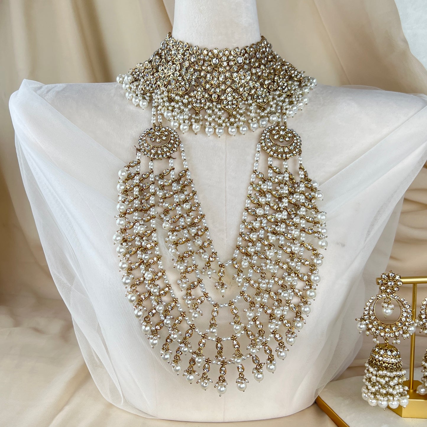 Long Layered Mala Full Bridal Set