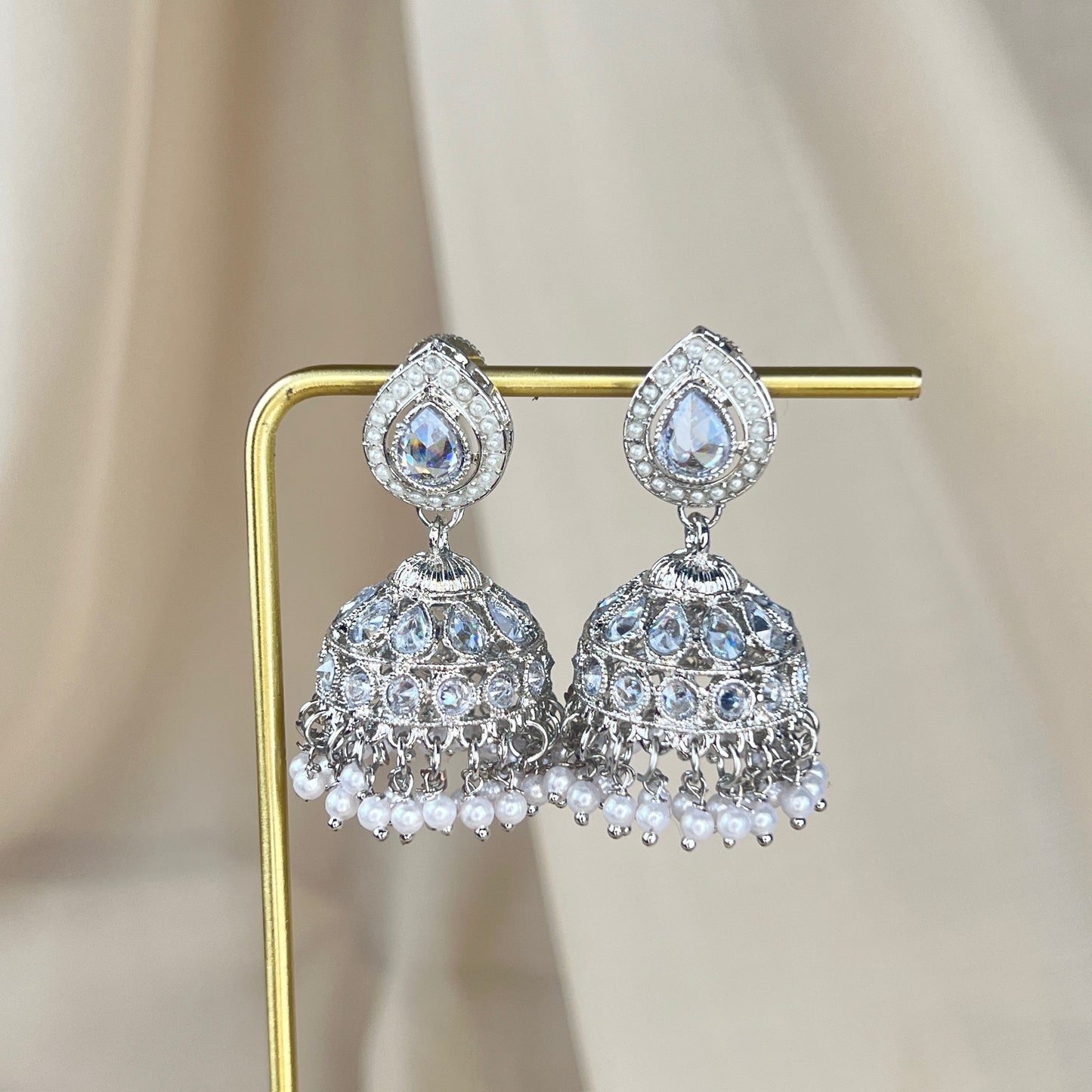 Polki Gold Jhumkas