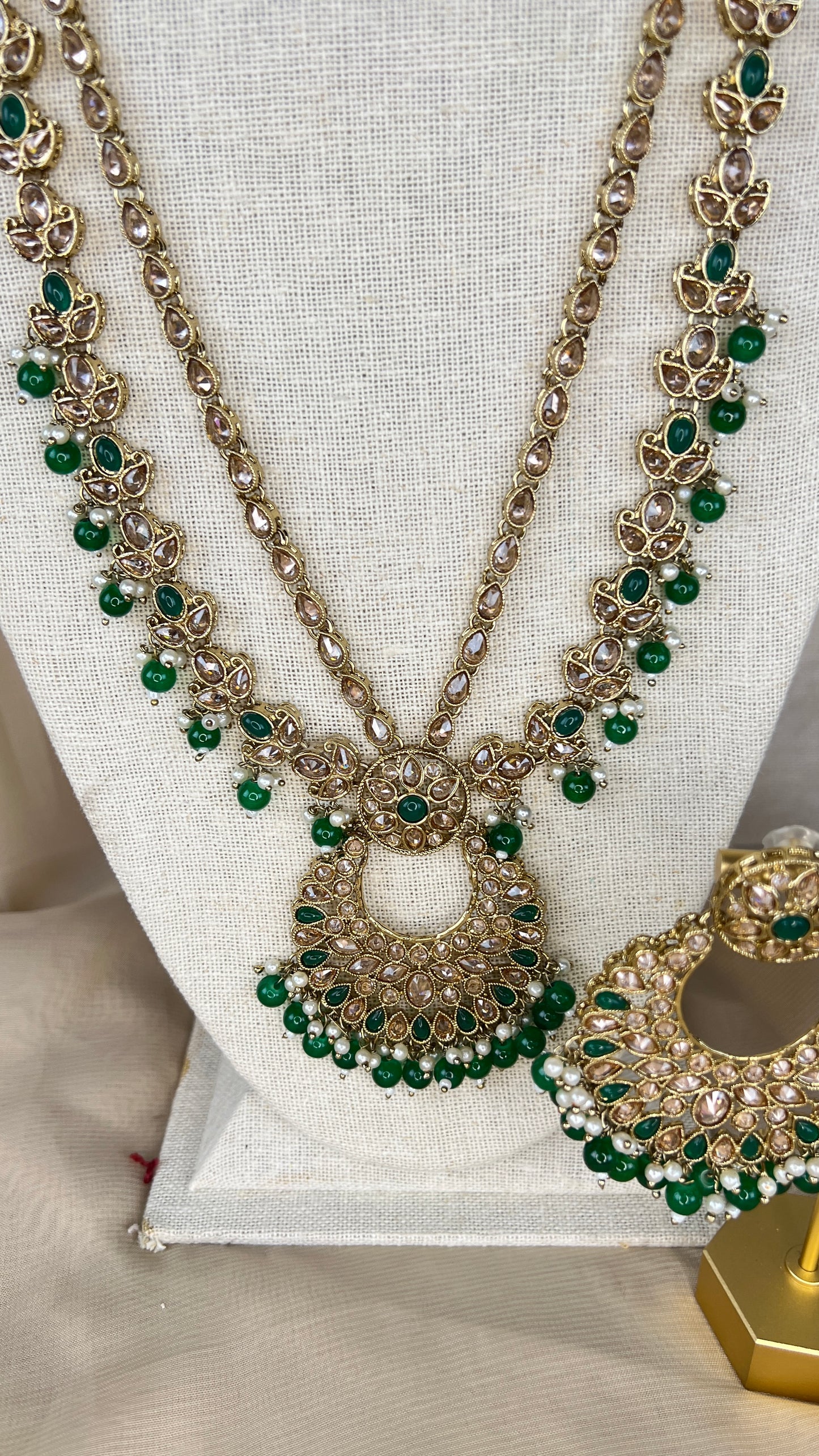 Polki Rani Haar | Mala | Long Necklace Set