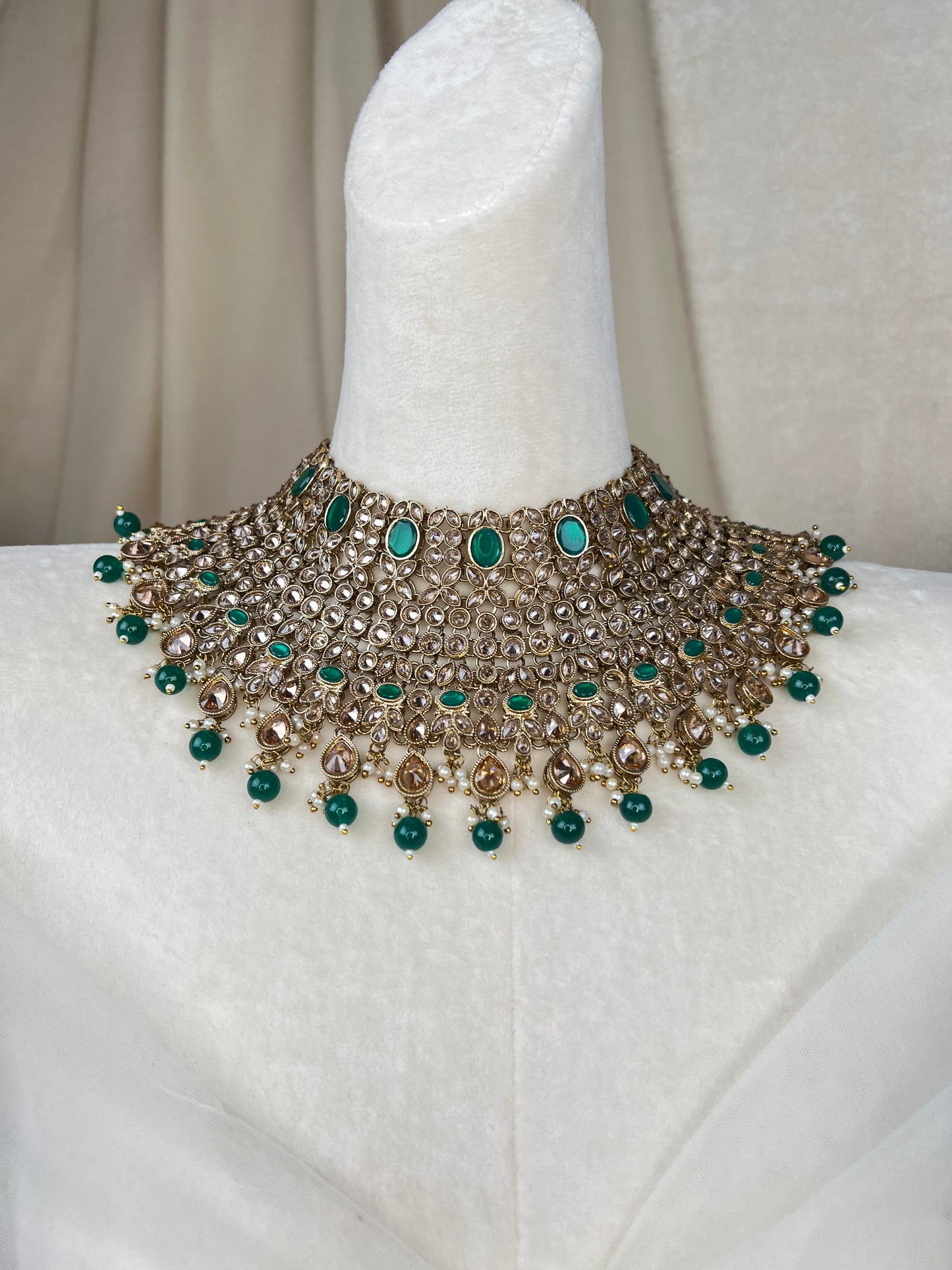 Large Bib Semi Bridal Set