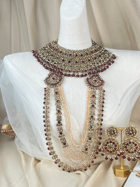 Maroon Full Bridal Set