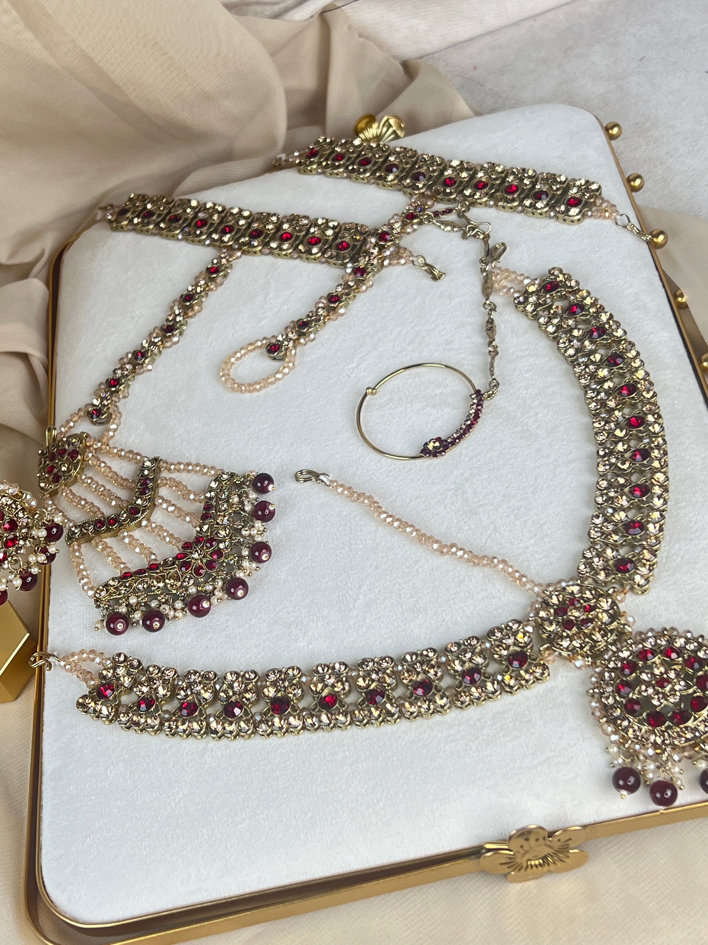Maroon Full Bridal Set