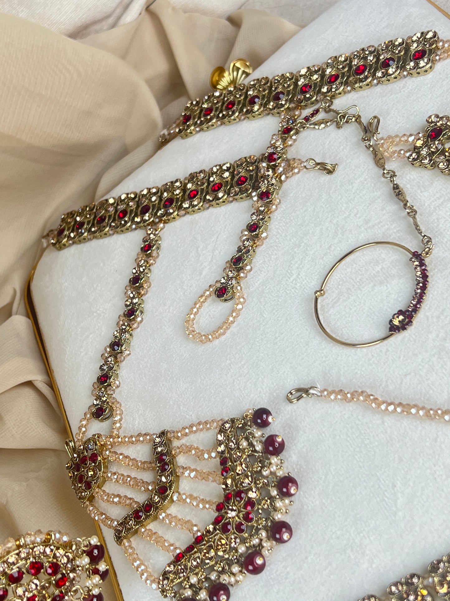 Maroon Full Bridal Set