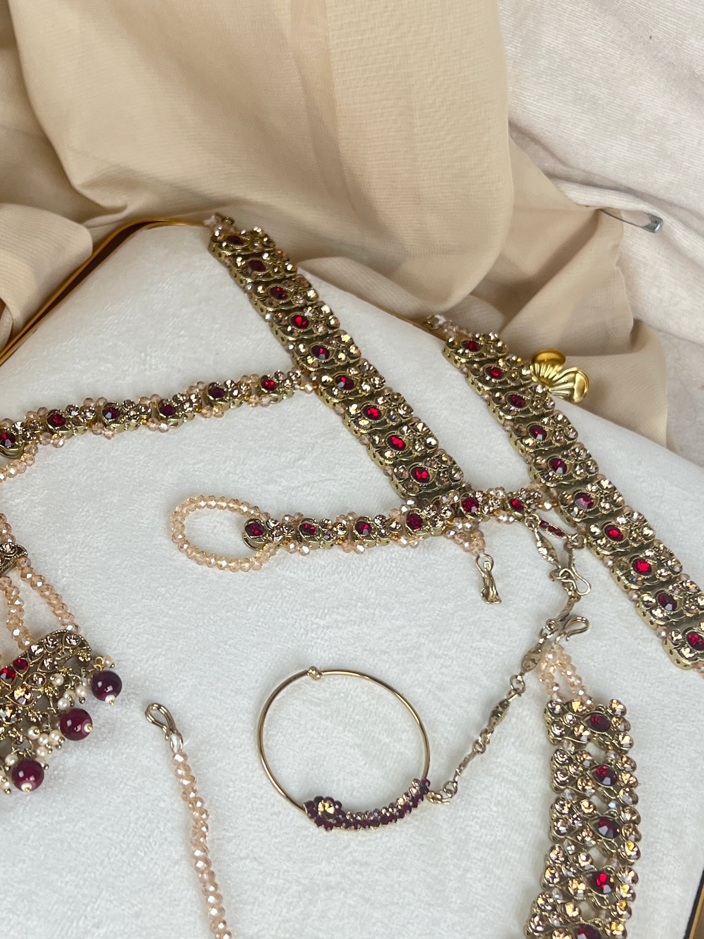 Maroon Full Bridal Set