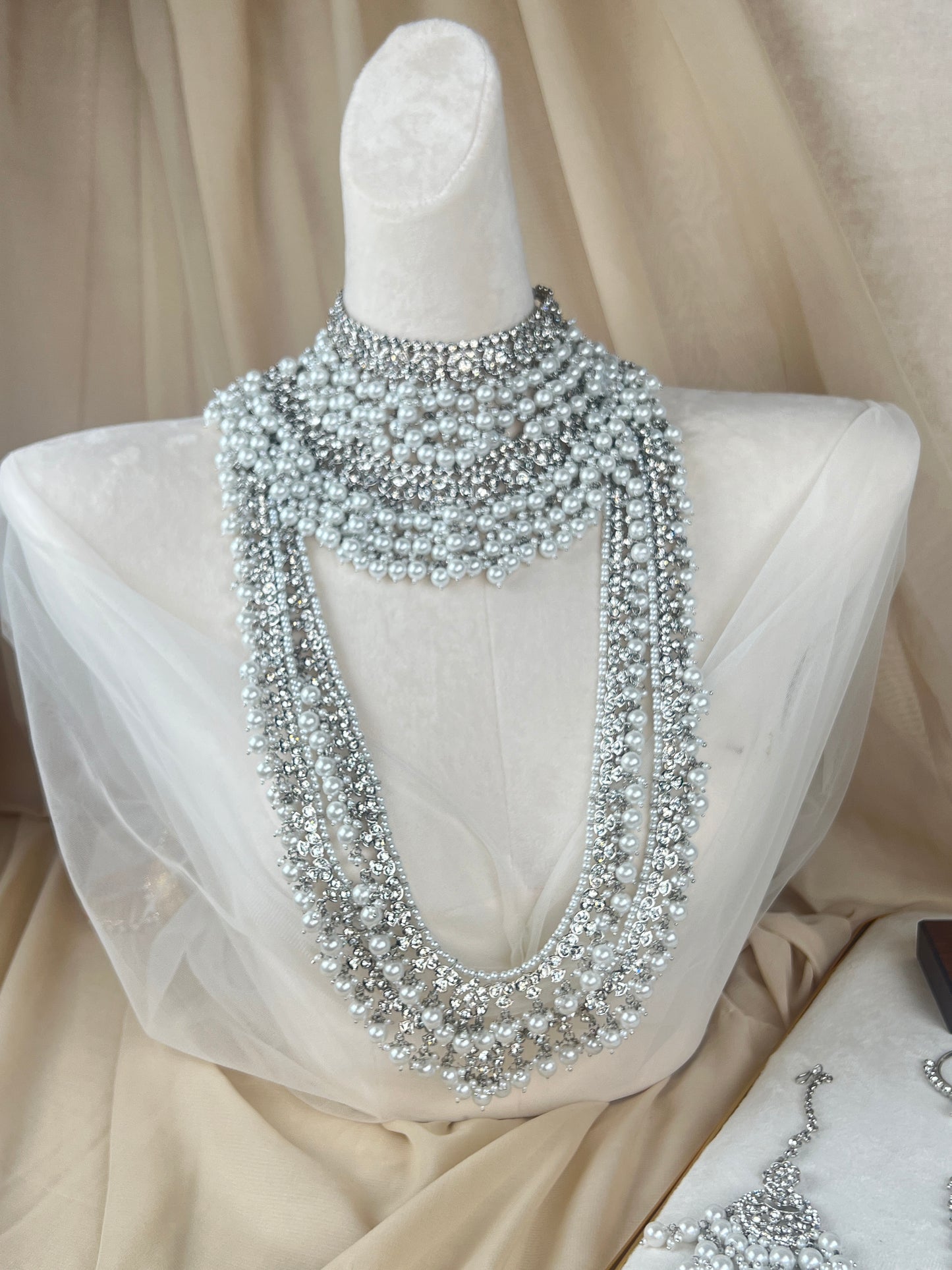 Double Choker Pakistani Style Full Bridal Set
