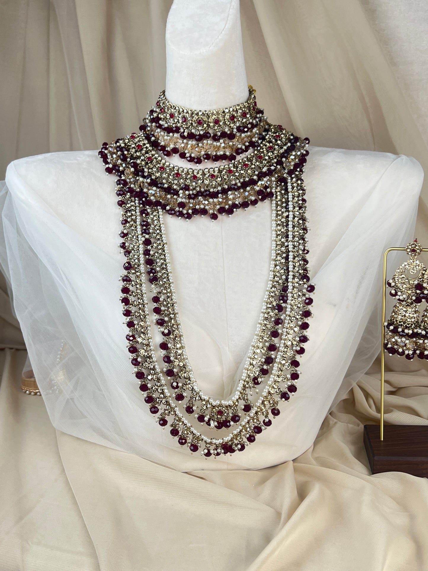 Double Choker Pakistani Style Full Bridal Set