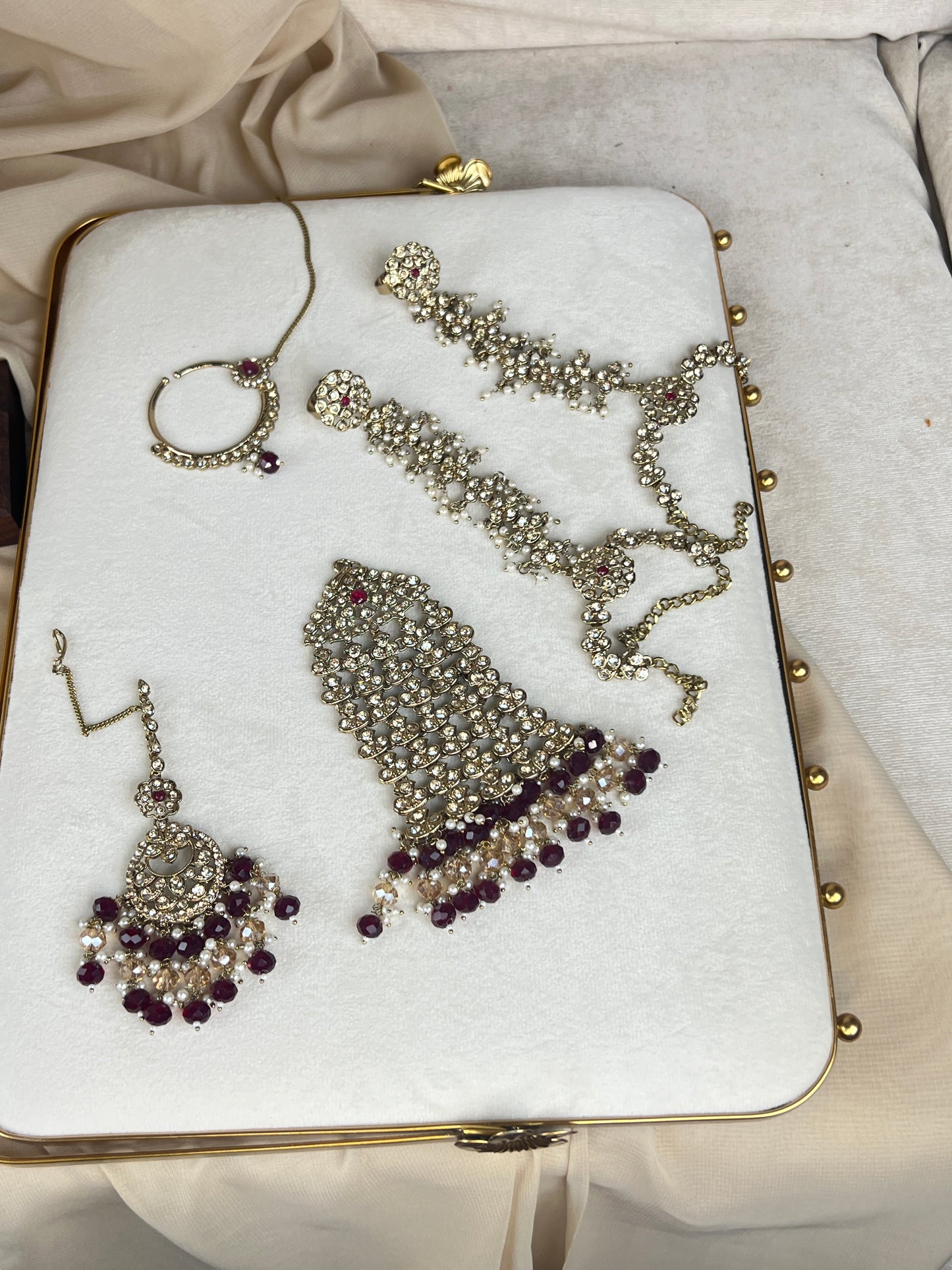 Double Choker Pakistani Style Full Bridal Set