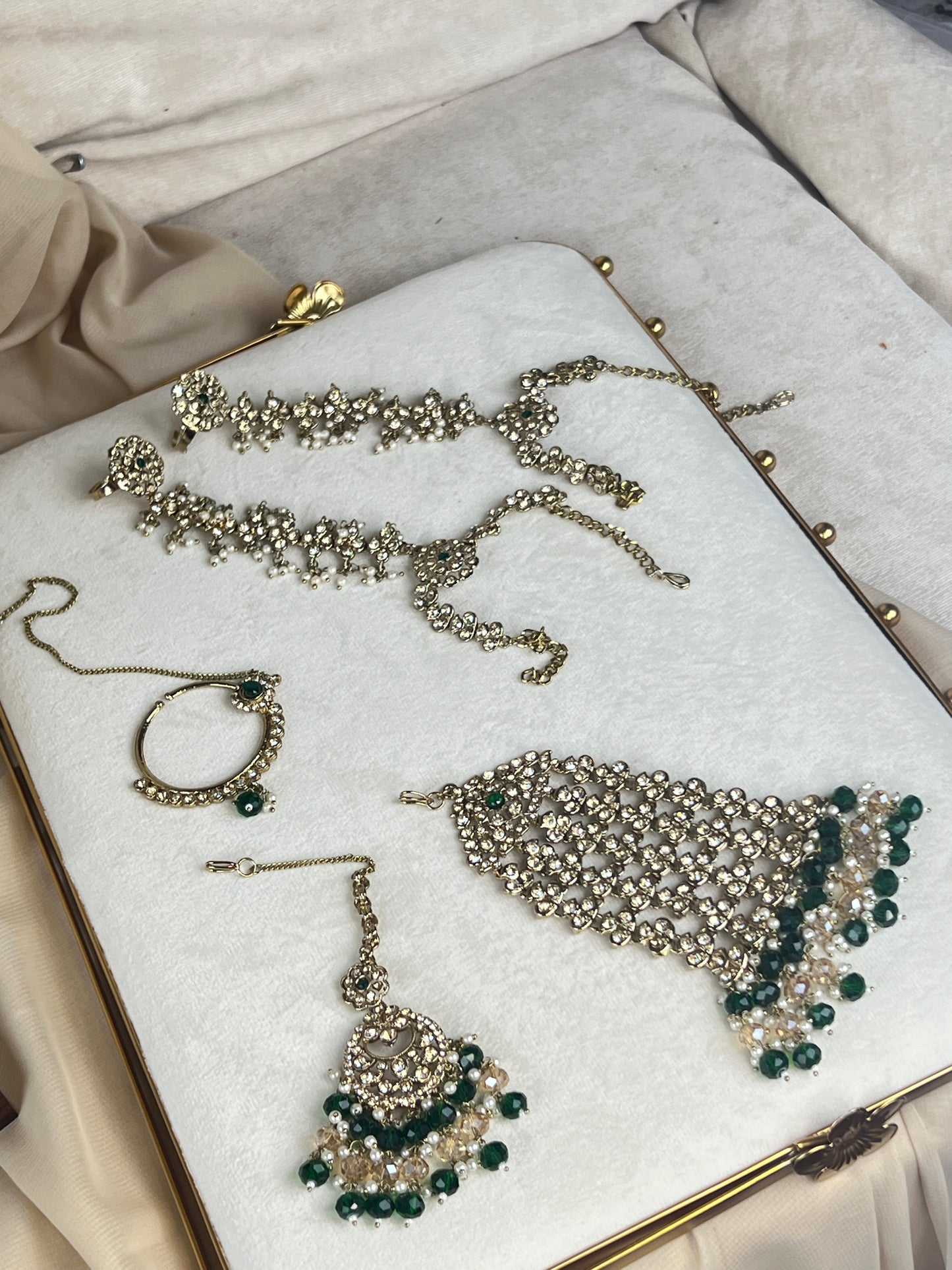 Double Choker Pakistani Style Full Bridal Set