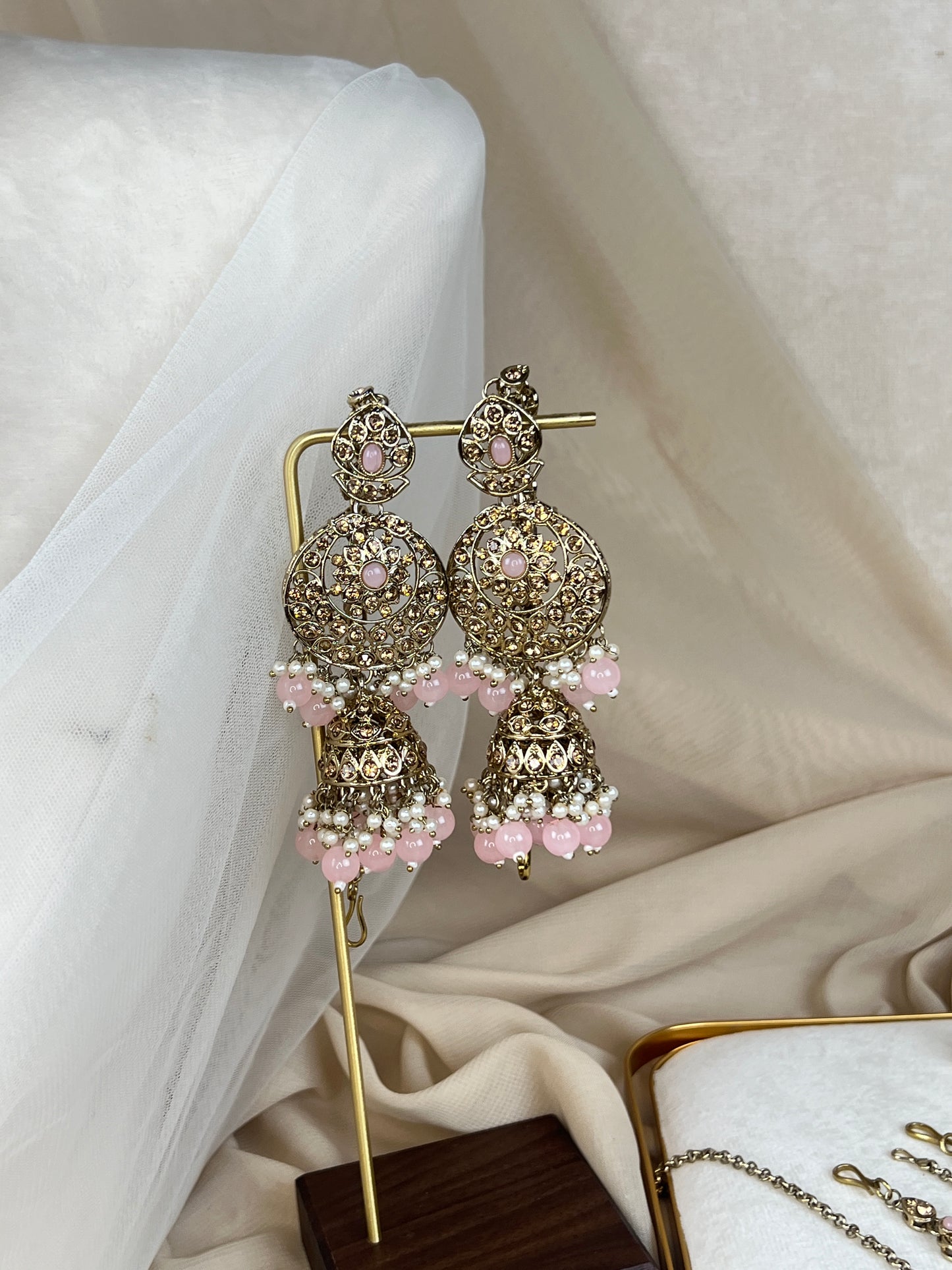 Pakistani Style Bib Necklace Full Bridal Set