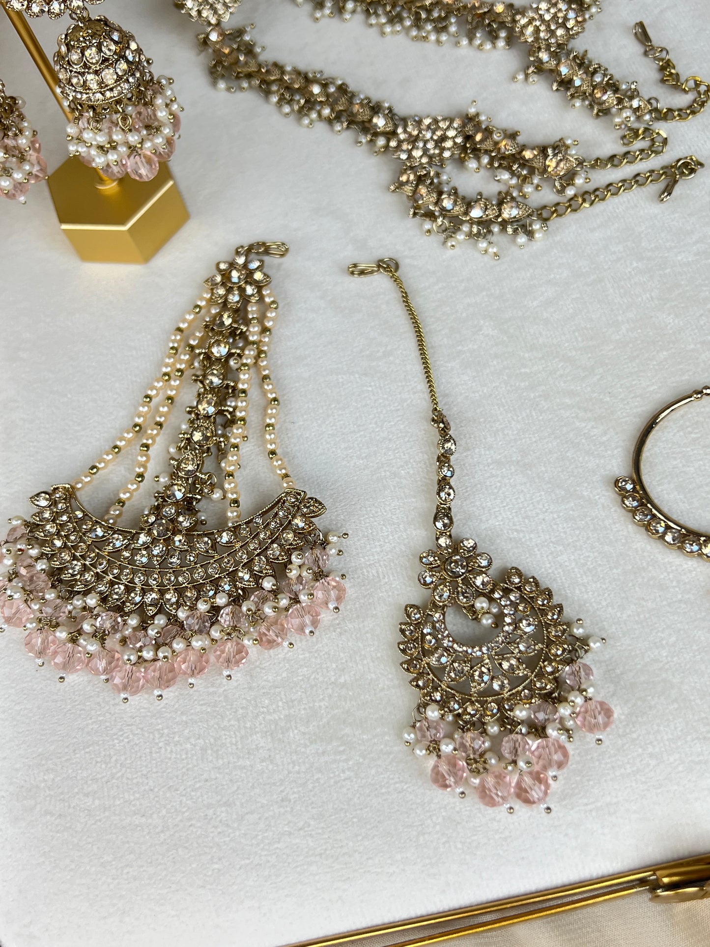 Double Choker Style Pakistani Full Bridal Set