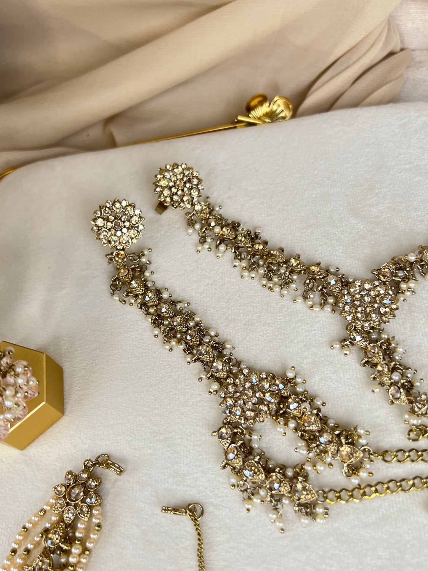 Double Choker Style Pakistani Full Bridal Set
