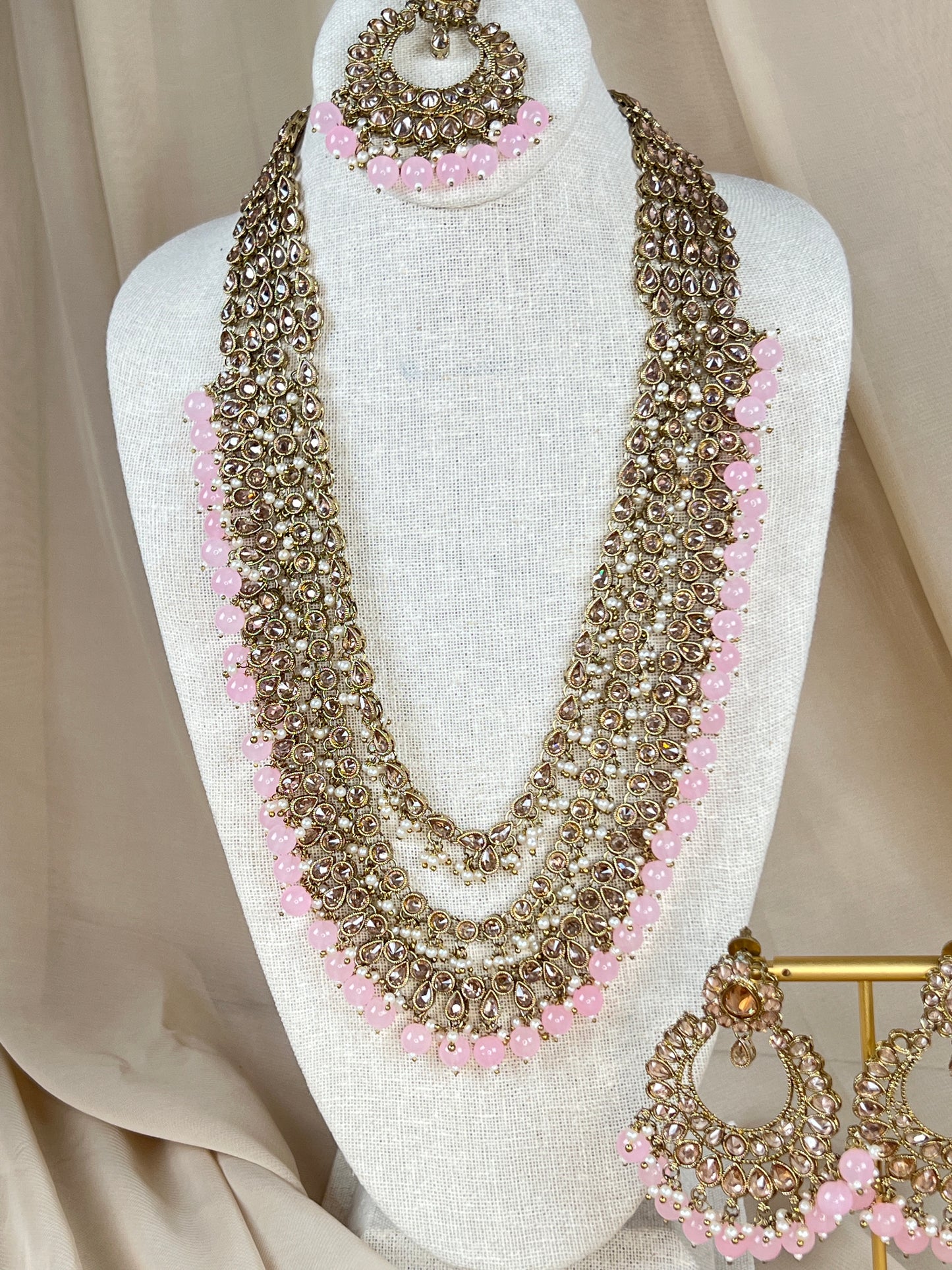 Long Layered Mala | Haar Polki Set