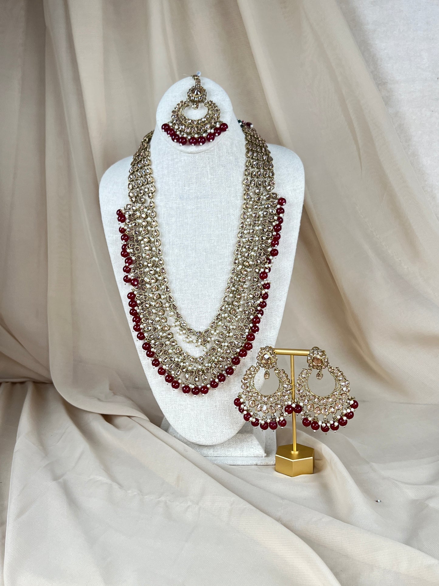 Long Layered Mala | Haar Polki Set