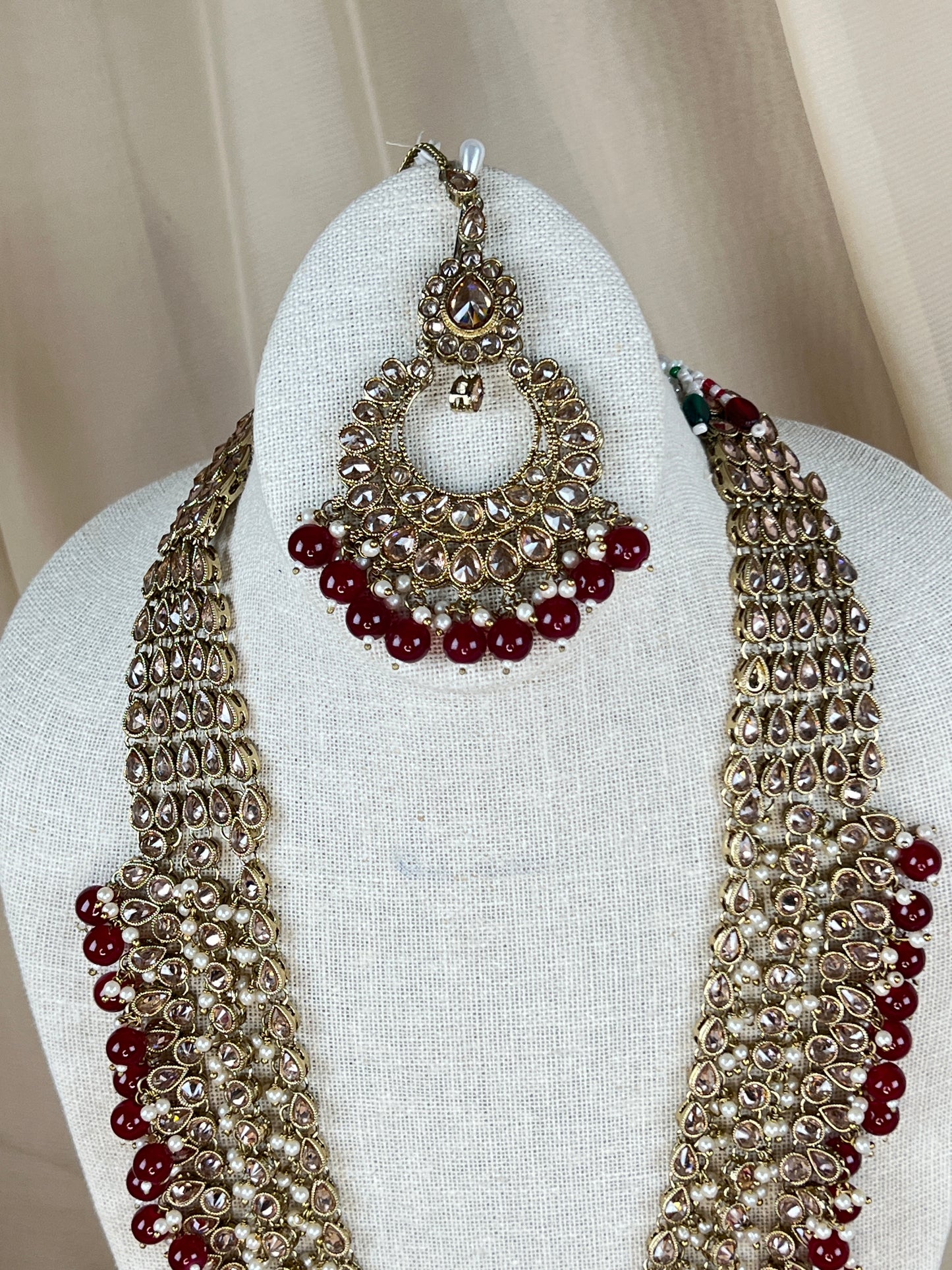 Long Layered Mala | Haar Polki Set