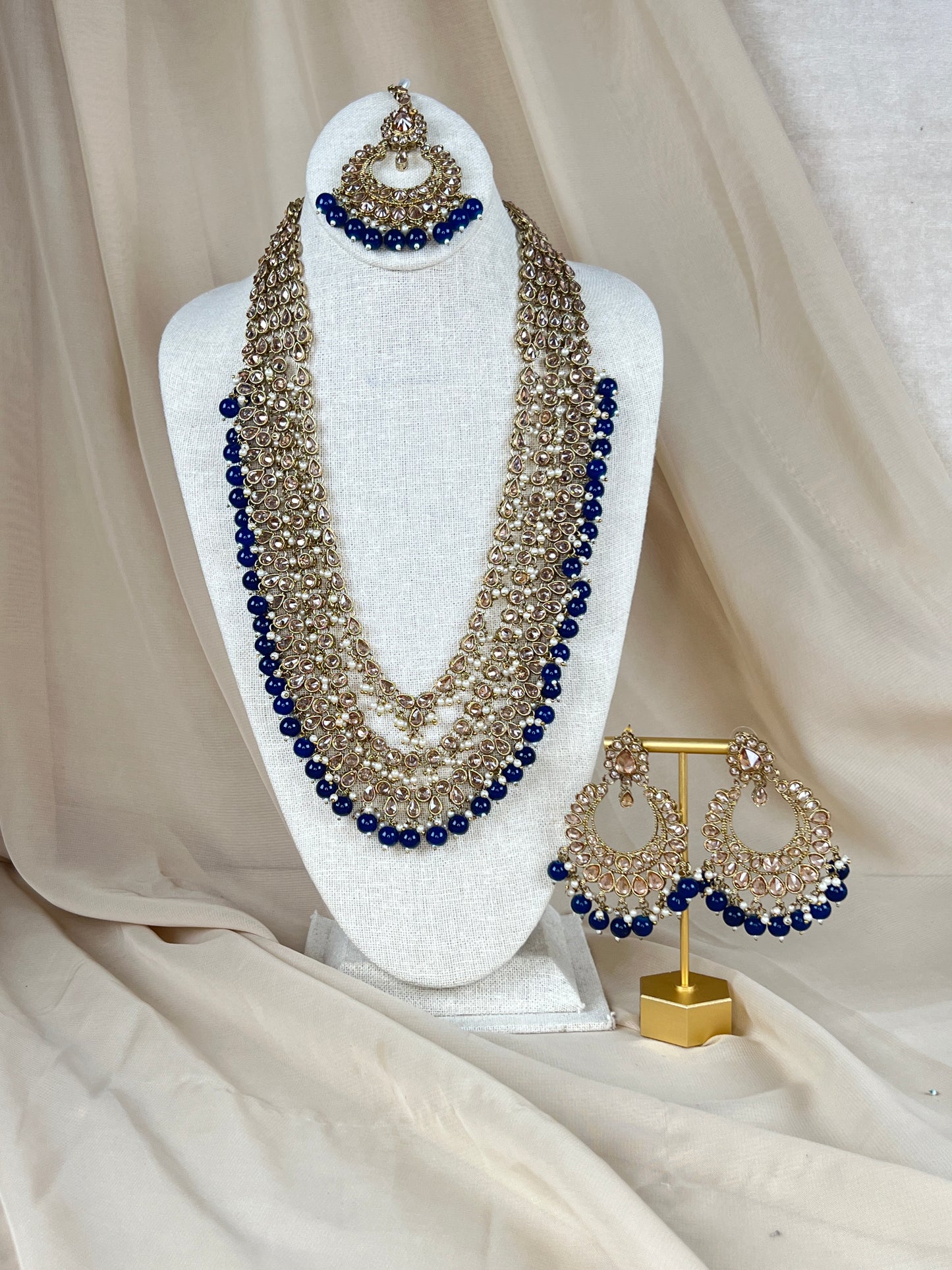 Long Layered Mala | Haar Polki Set