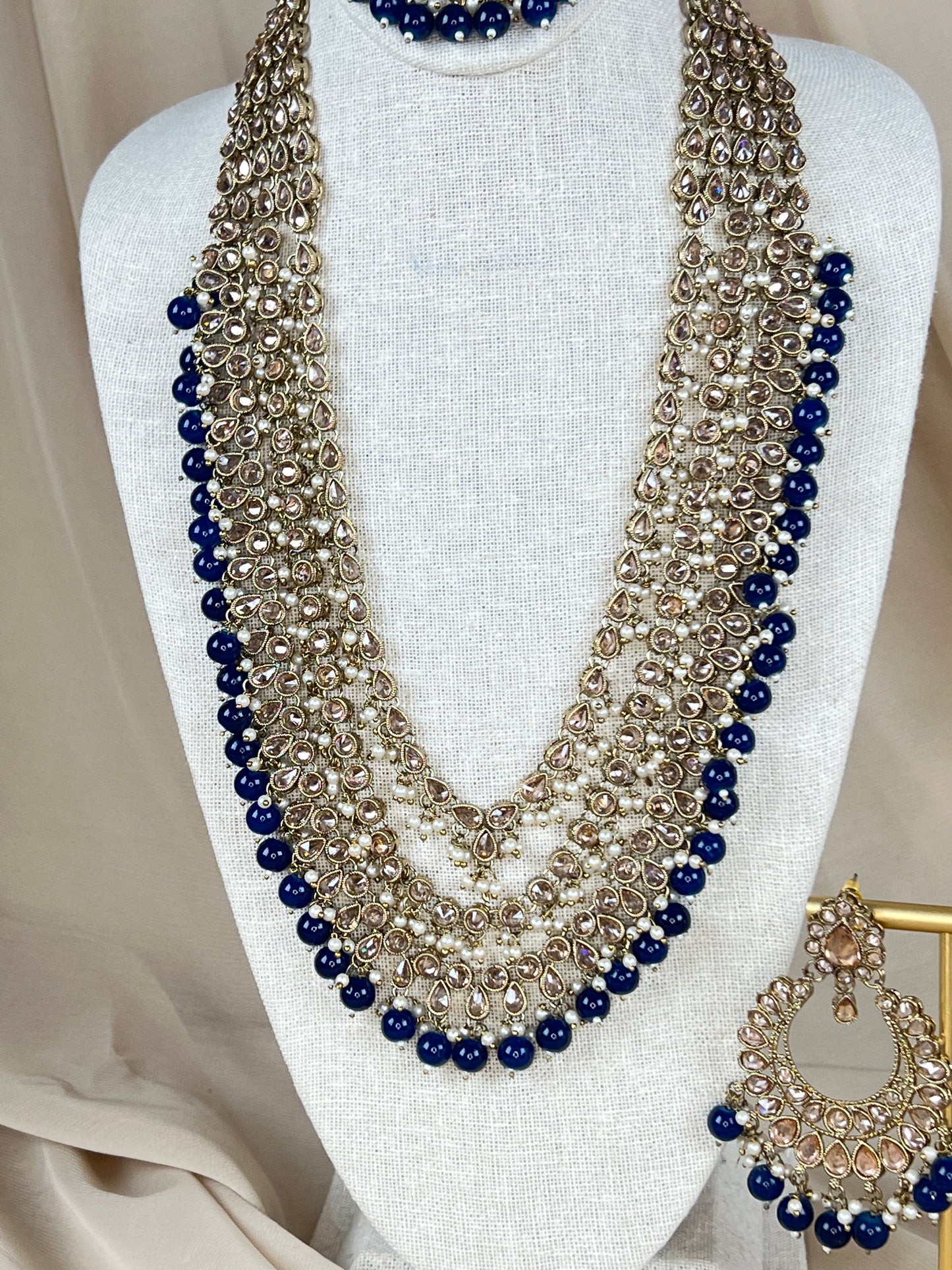 Long Layered Mala | Haar Polki Set