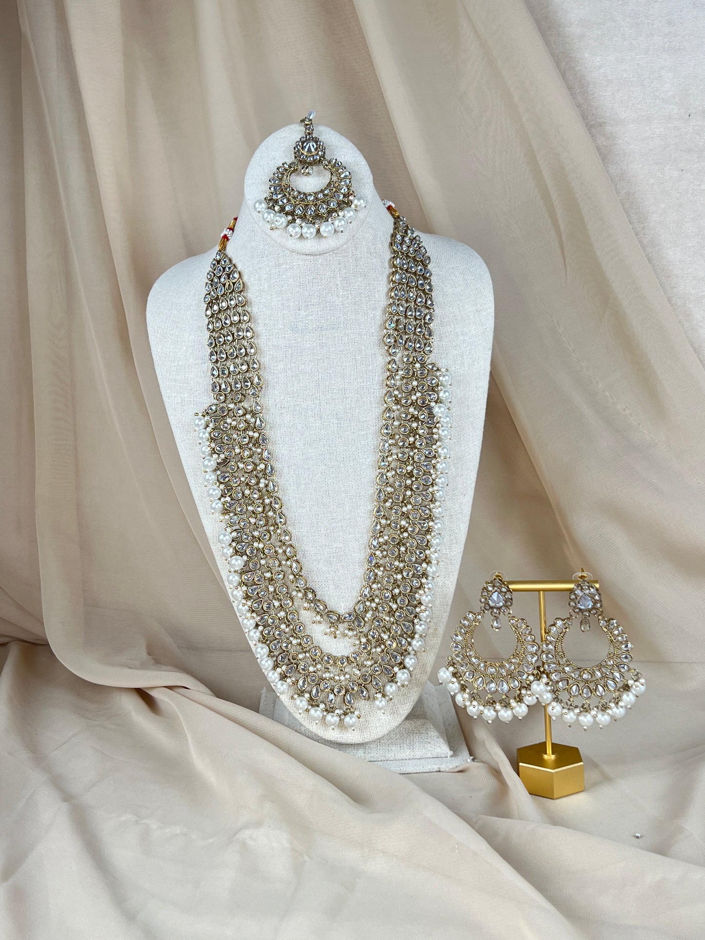 Long Layered Mala | Haar Polki Set