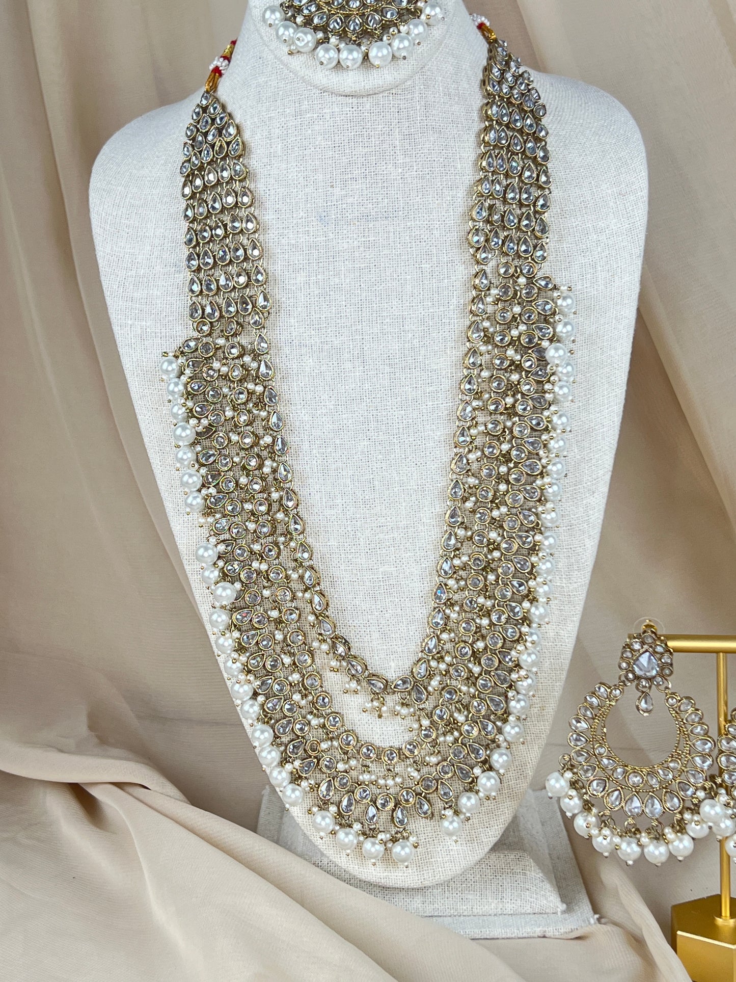 Long Layered Mala | Haar Polki Set