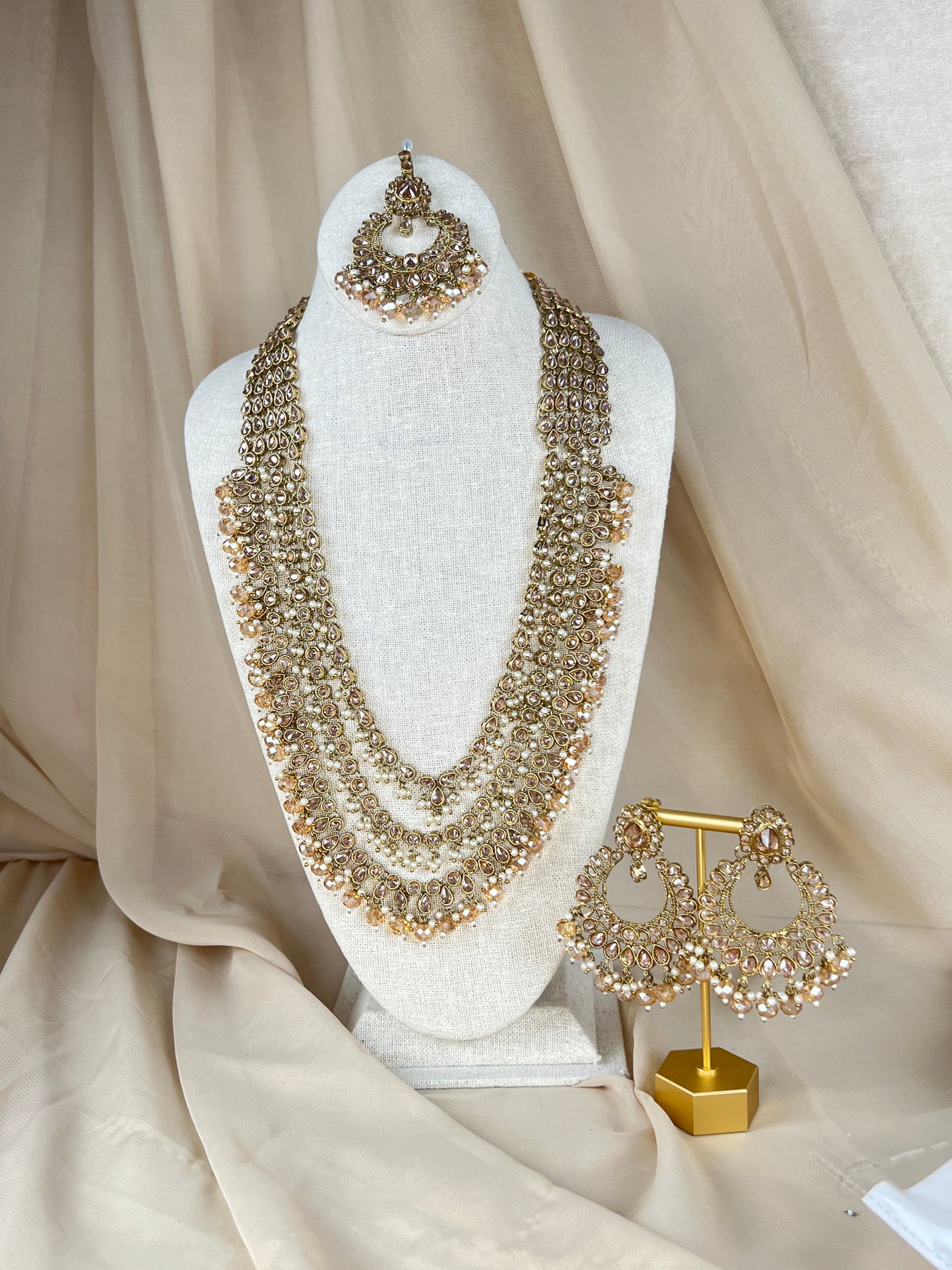 Long Layered Mala | Haar Polki Set