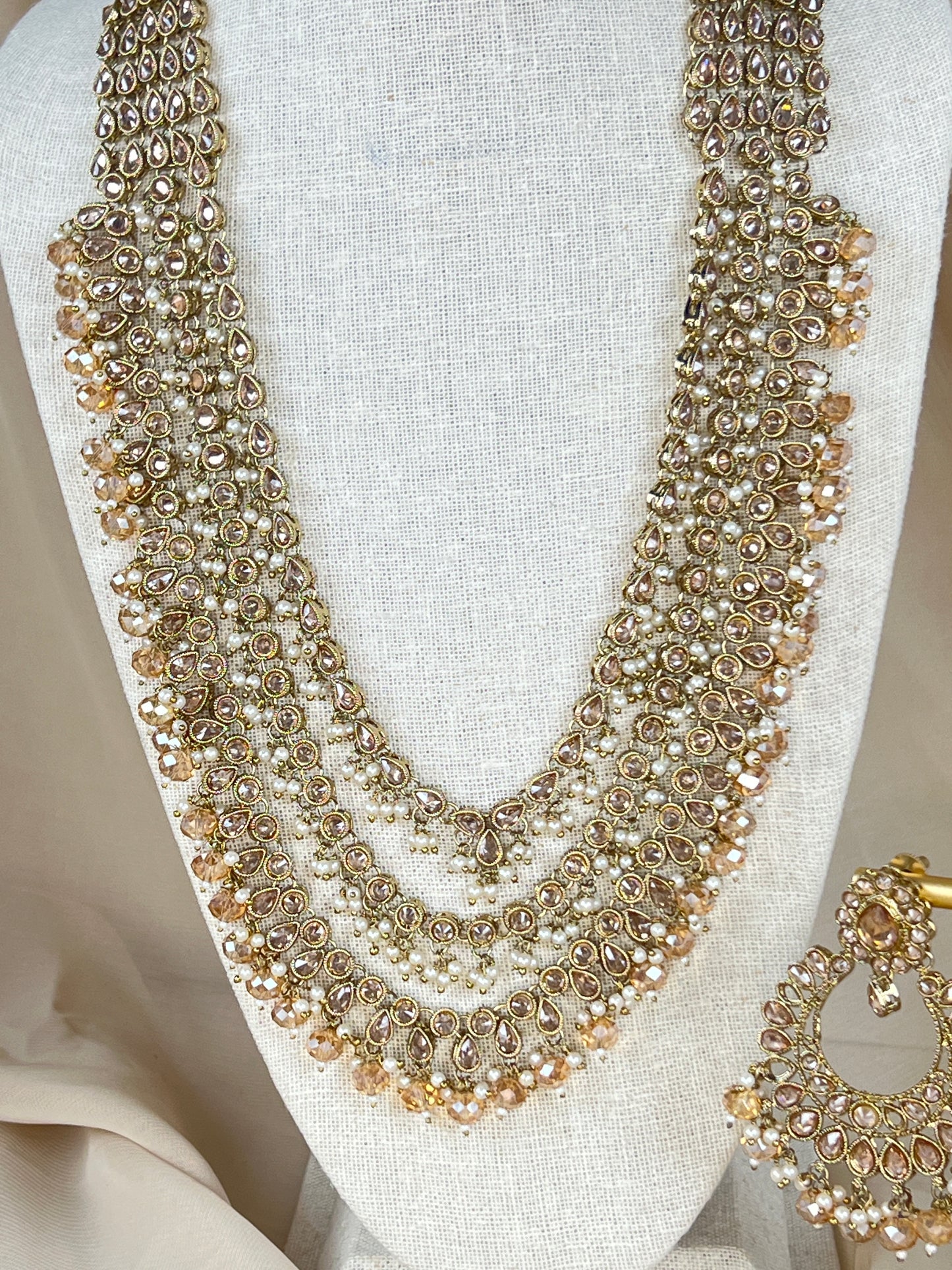 Long Layered Mala | Haar Polki Set