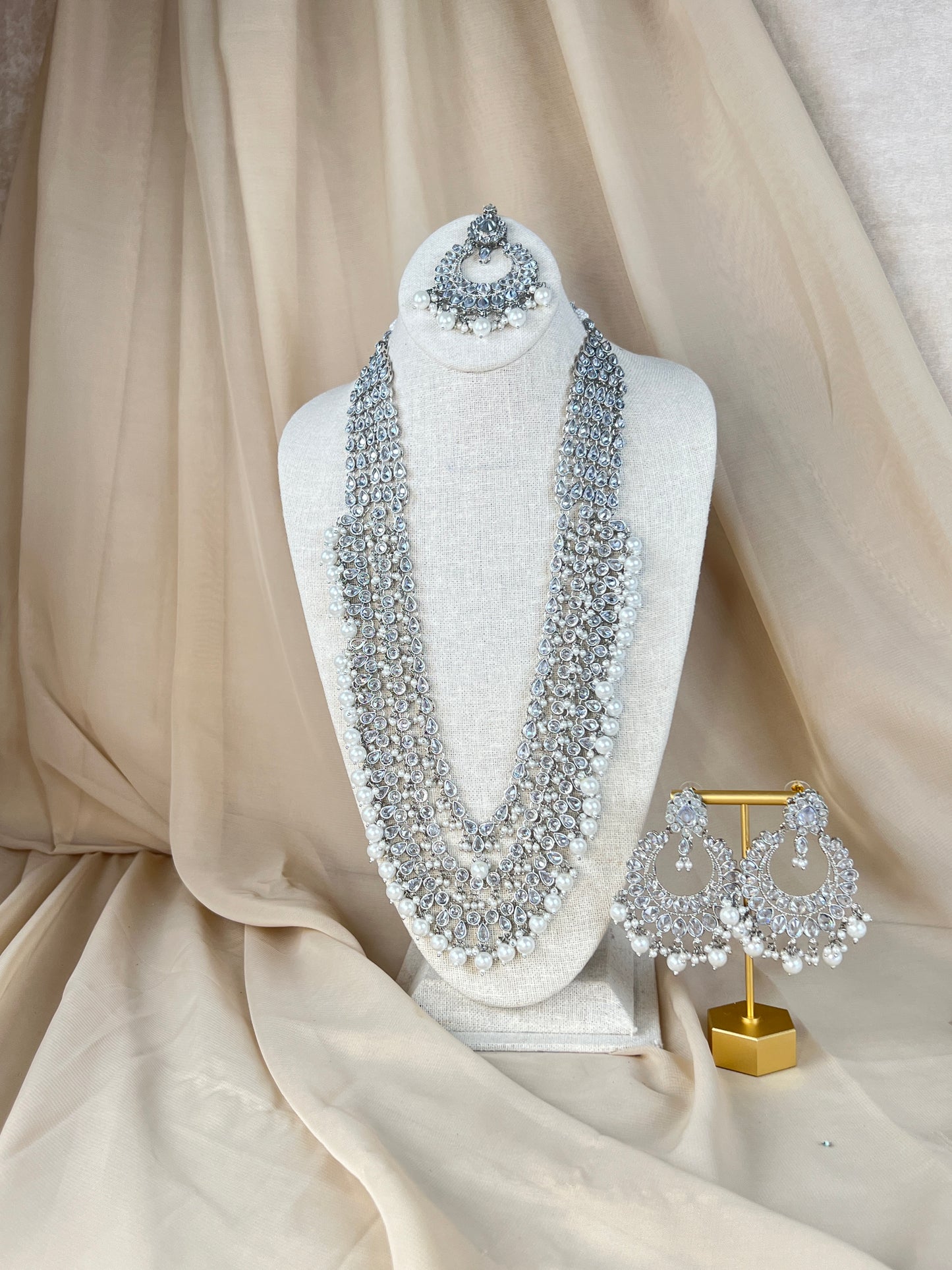 Long Layered Mala | Haar Polki Set