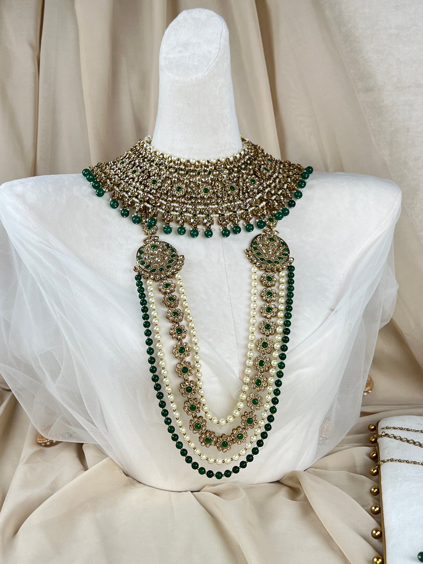 Full Bridal Polki Set