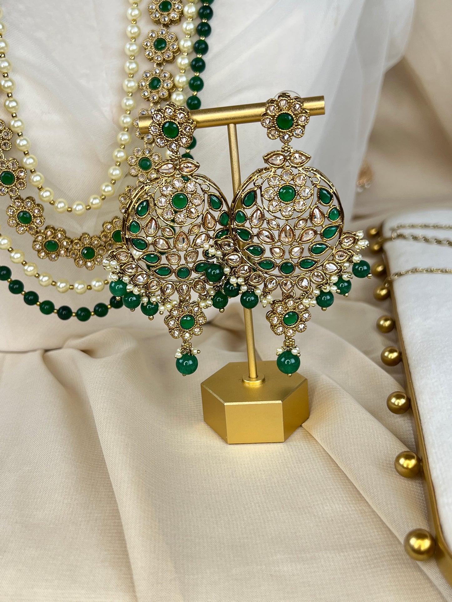 Full Bridal Polki Set