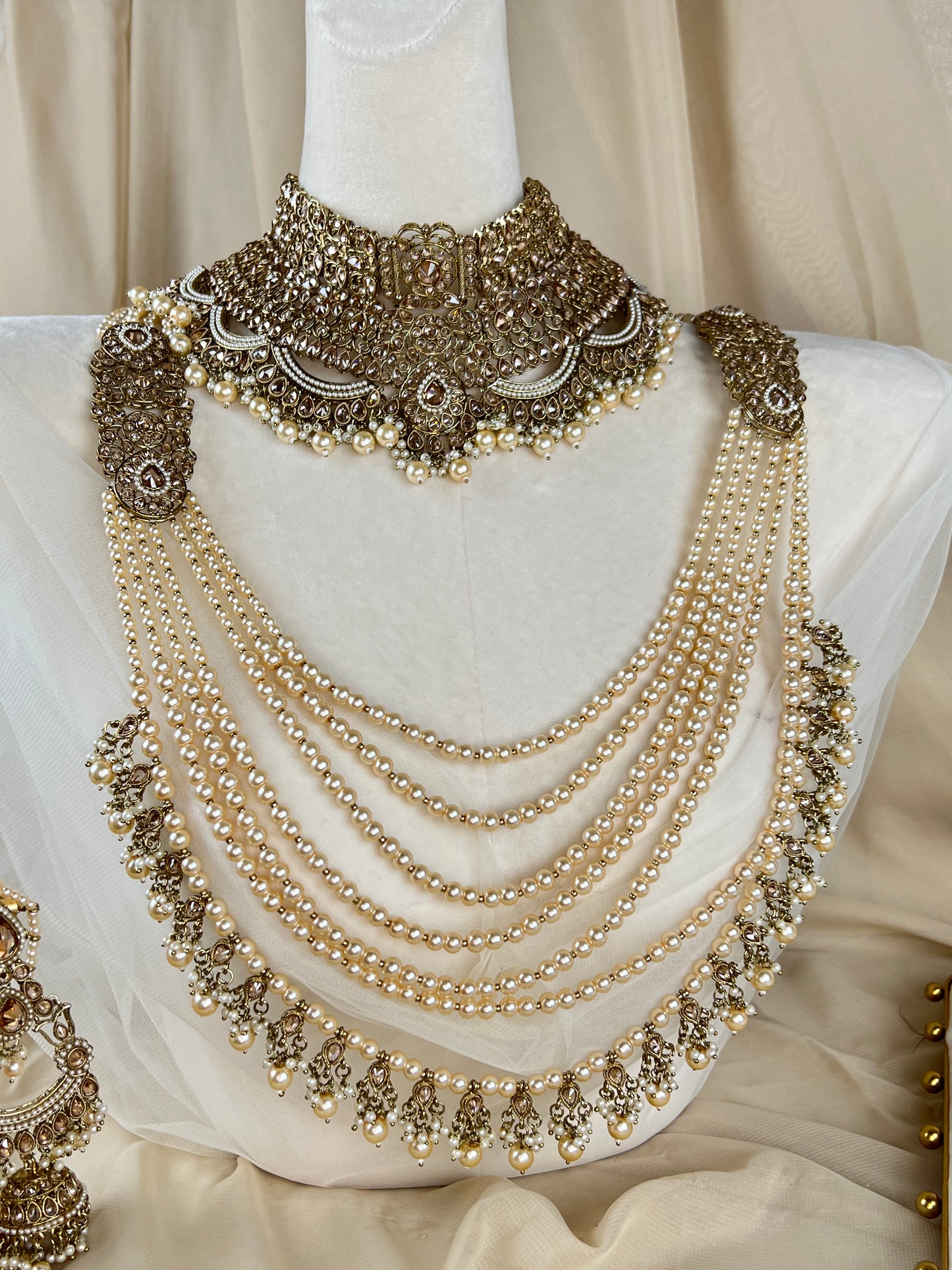 Full Polki Bridal Choker Set